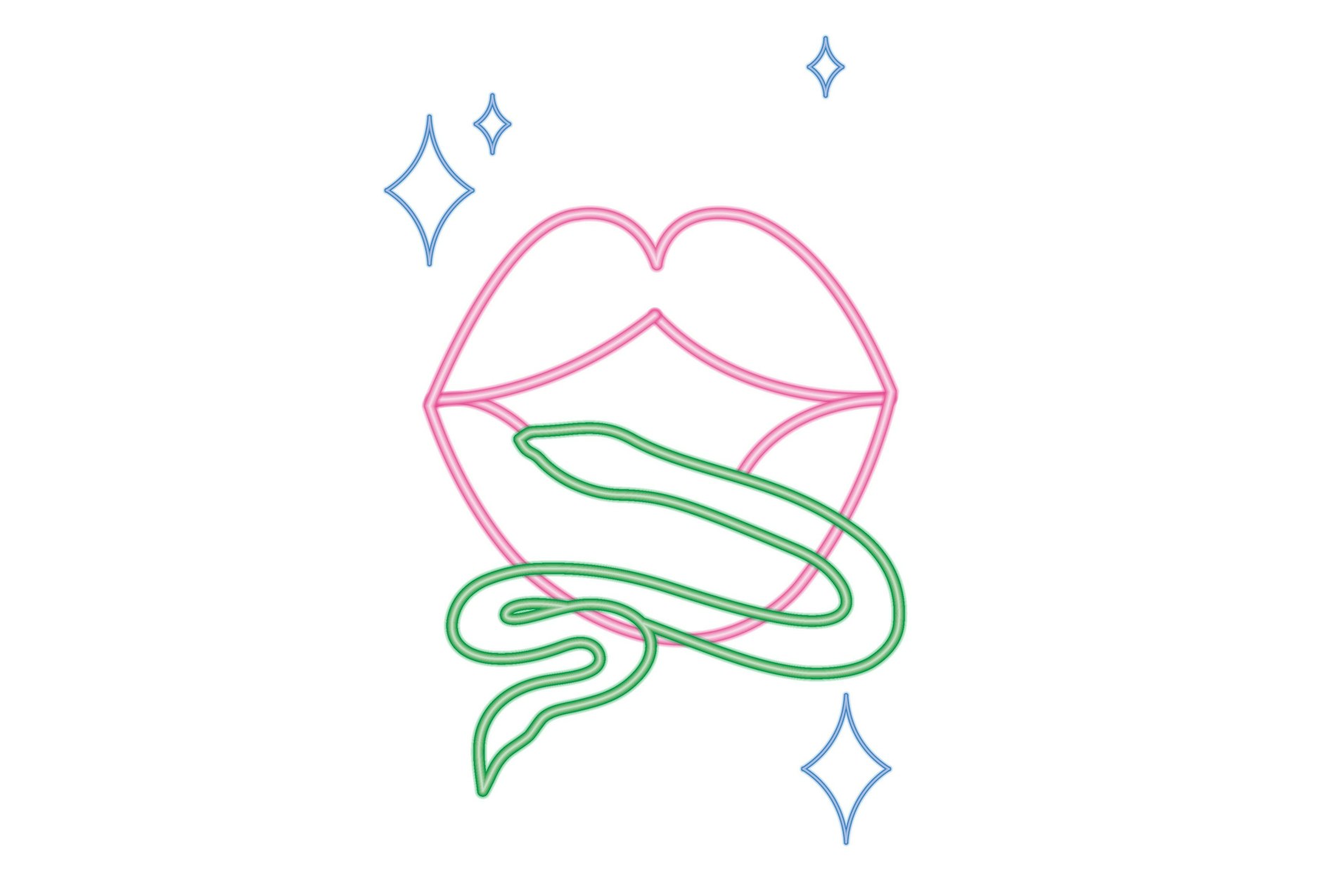 „Hourly Rate Smile“ (Stundensatzlächeln). Das Neonkunstwerk ist Teil der Ausstellung im Berliner Studio Lux