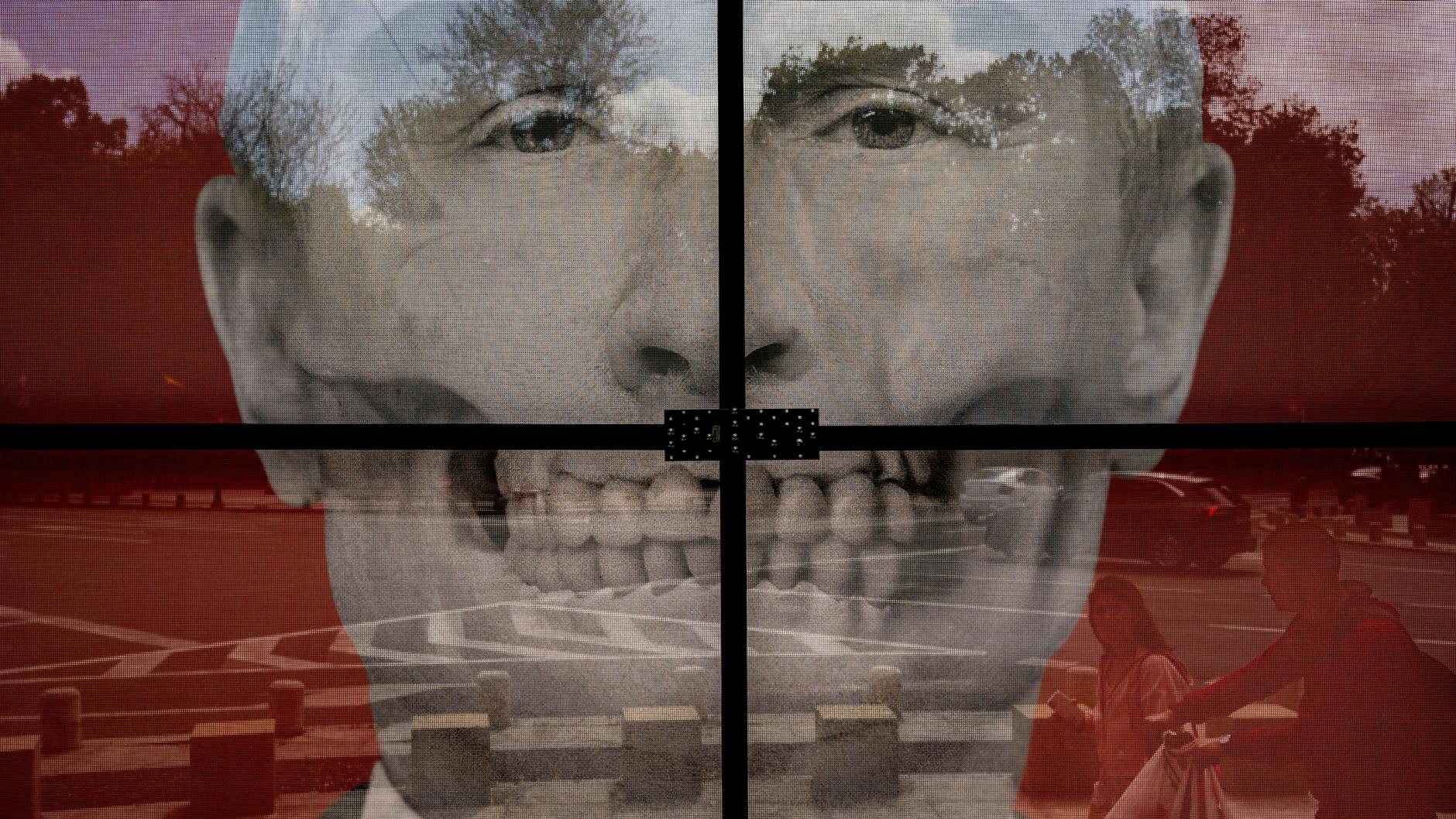 Kunstinstallation von dem lettische Künstler Kriss Salmanis vor der russischen Botschaft in Bukarest.