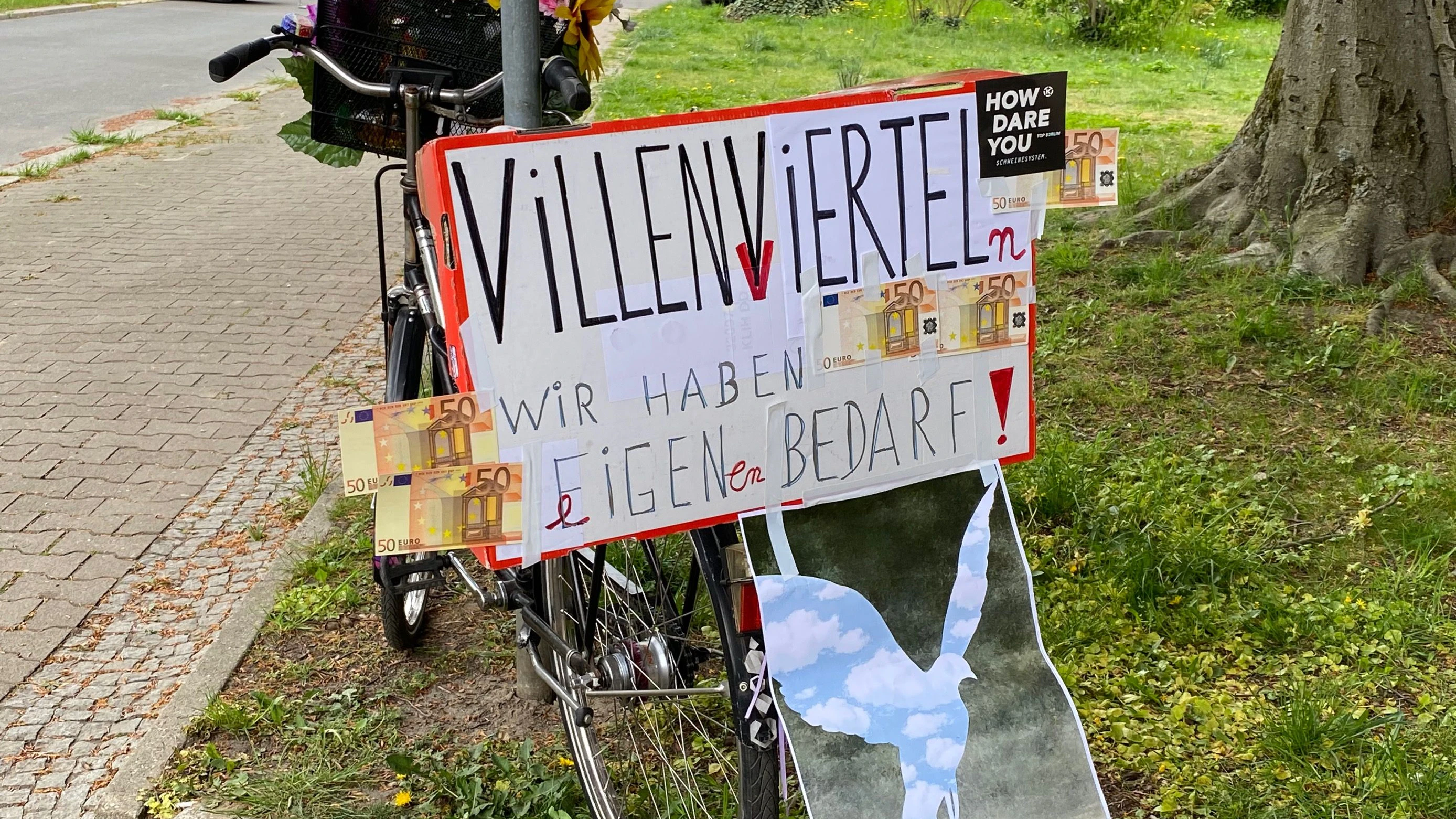 Auch so kann „Eigenbedarf“ aussehen. Man beachte die 50-Eur0-Scheine.