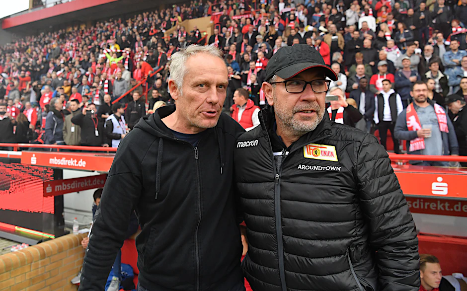 Von wegen aussterbende Spezies: Union-Trainer Urs Sicher und Freiburg-Coach Christian Streich (l.) rocken die Bundesliga.