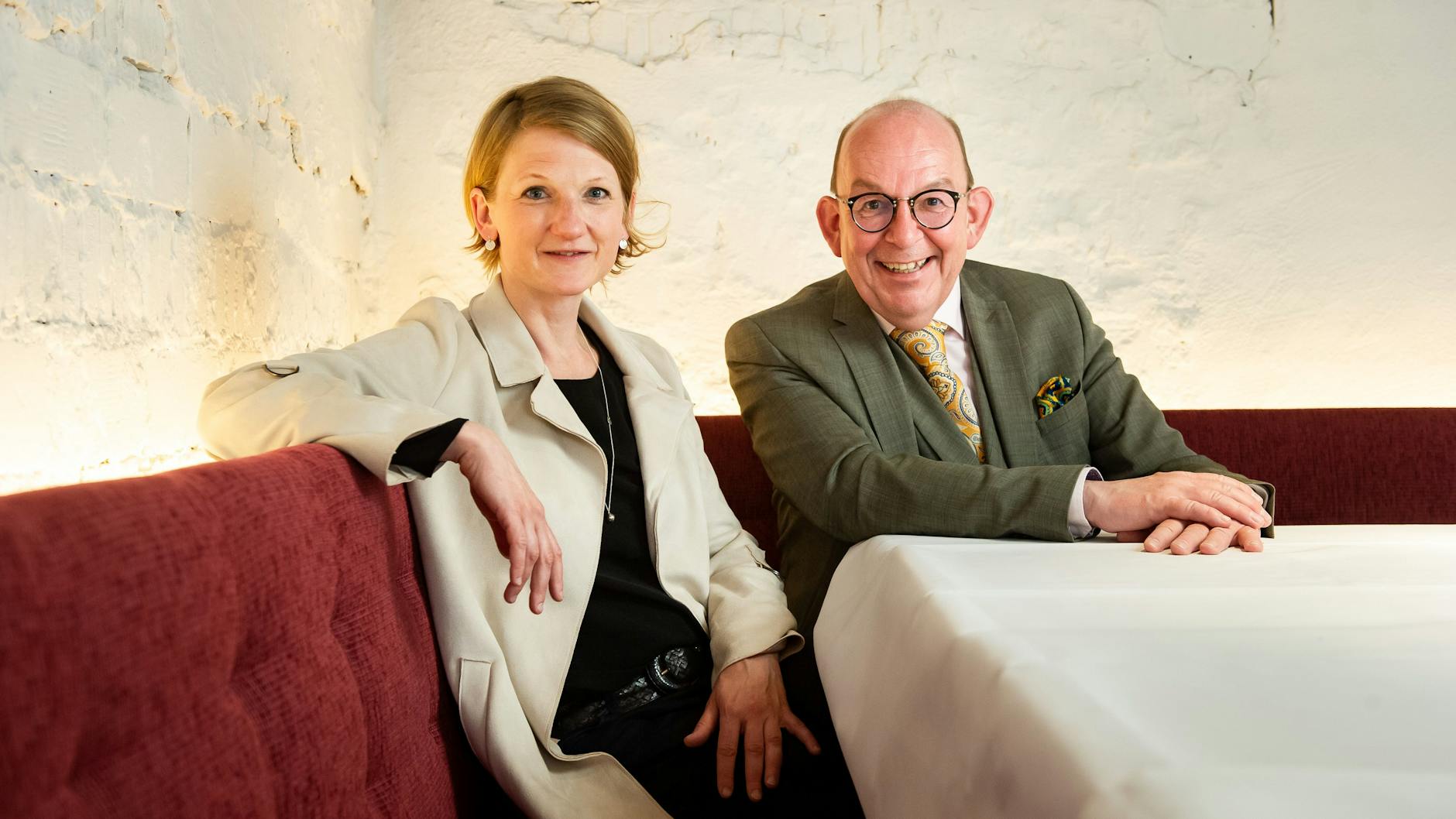 Auch so eine Lieblingsadresse: Denis Scheck und Anne-Dore Krohn im Cookies Cream in Mitte