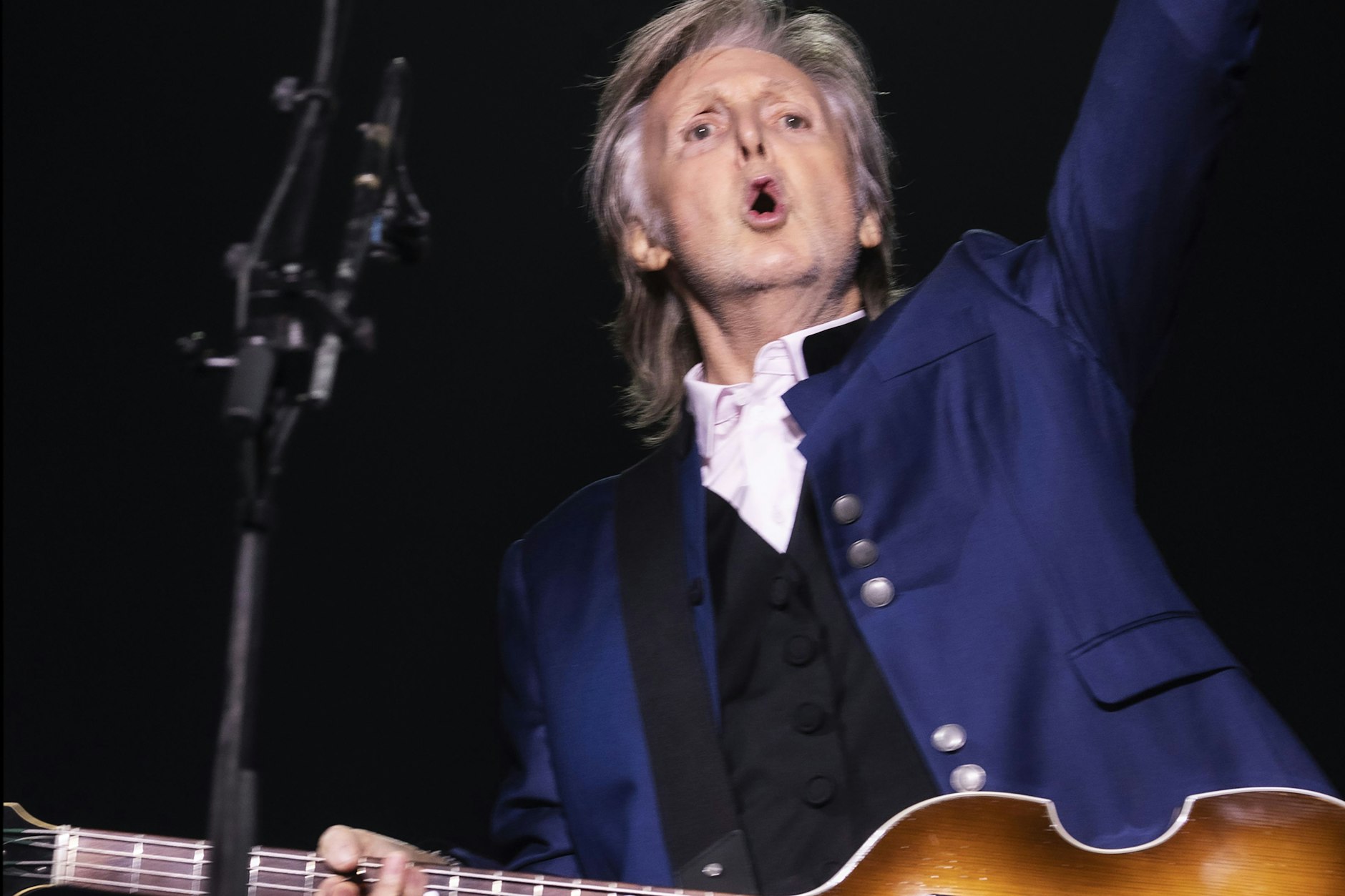 Sir Paul McCartney bei einem Auftritt in Spokane, Washington, während der Got-Back-Tour.