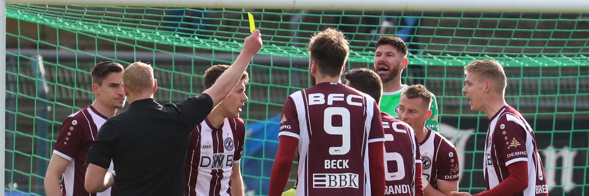 Die Spieler des BFC Dynamo atmen auf: Gelb-Sperren zählen nicht in der Relegation gegen den Meister der Regionalliga-Nord.