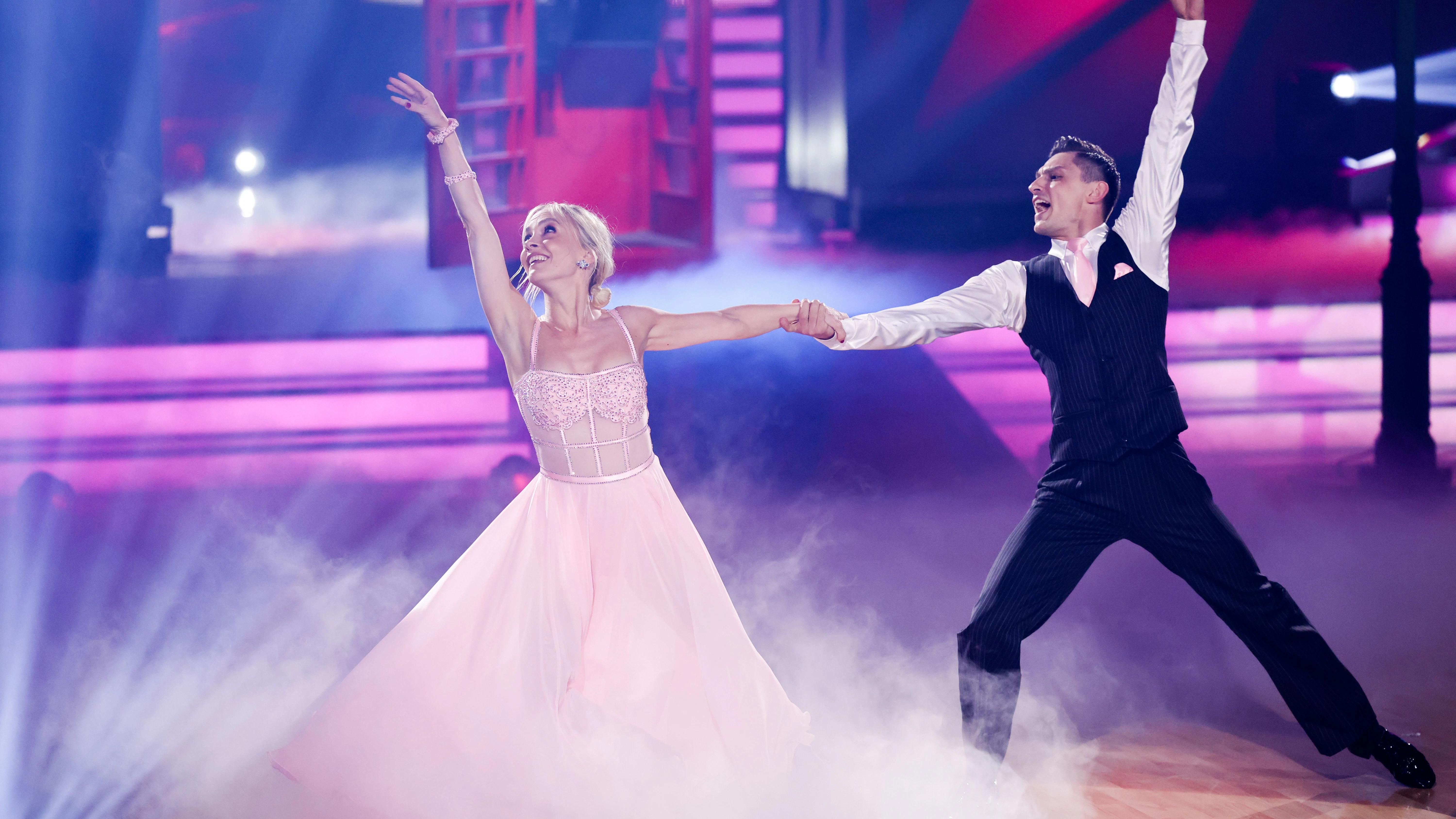 „Let's Dance“: Janin Ullmann und ihr Tanzpartner Zsolt Sándor Cseke bekommen immer ziemlich gute Jury-Noten.