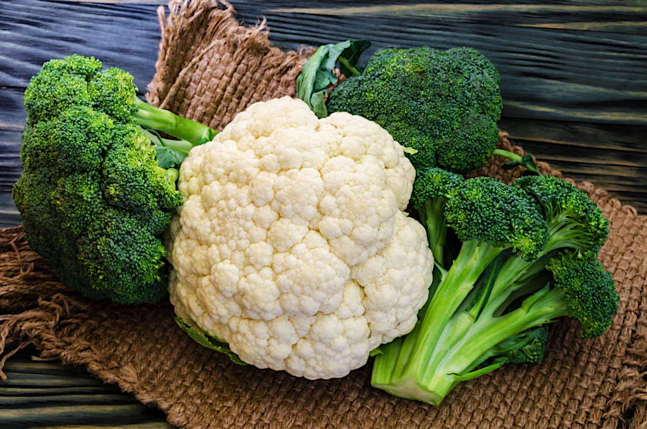 Brokkoli und Blumenkohl sind beliebte Gemüsekohl-Sorten.