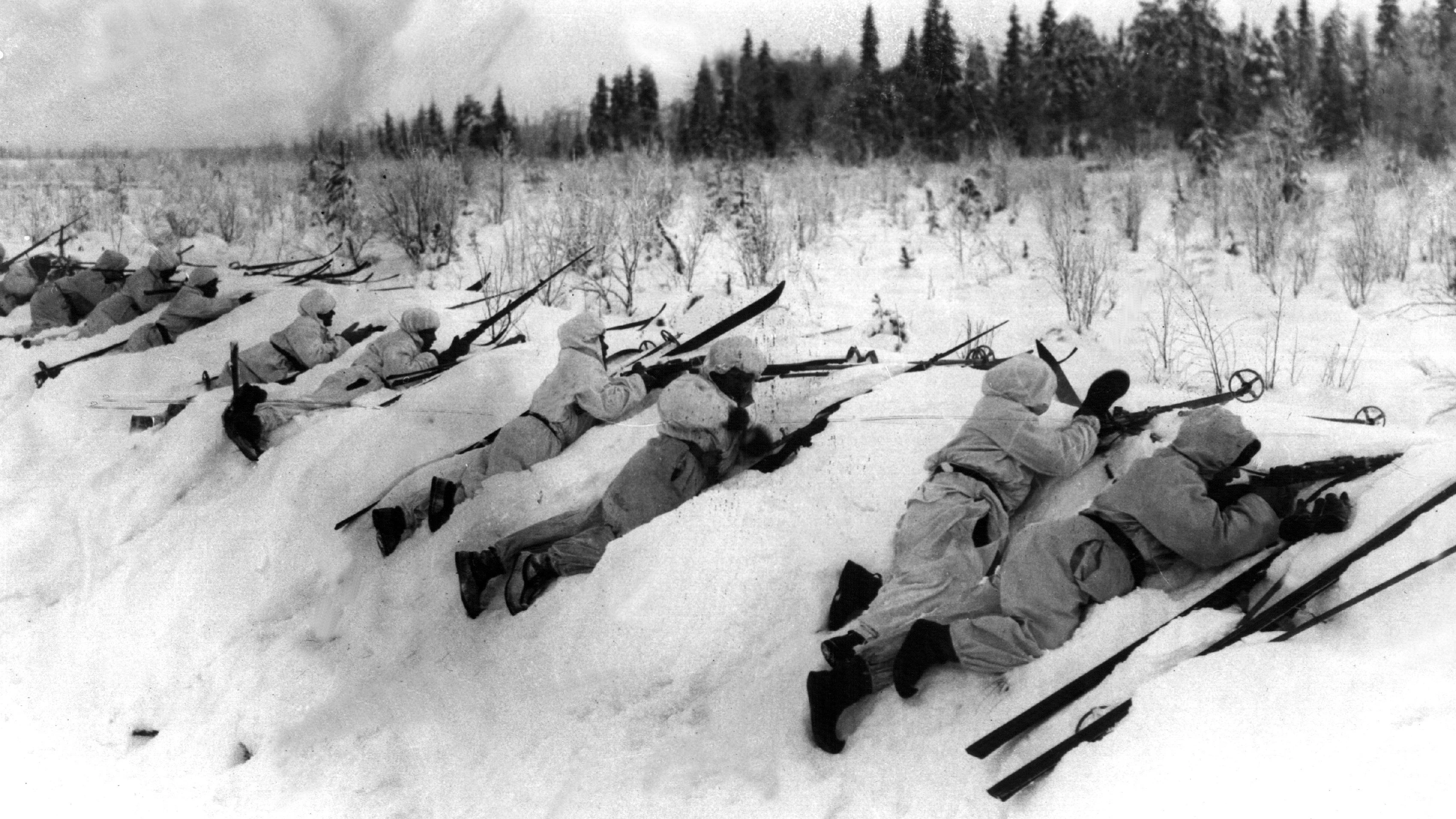 Die Finnen fügten der Roten Armee im sogenannten Winterkrieg 1939/40 schwerste Verluste zu