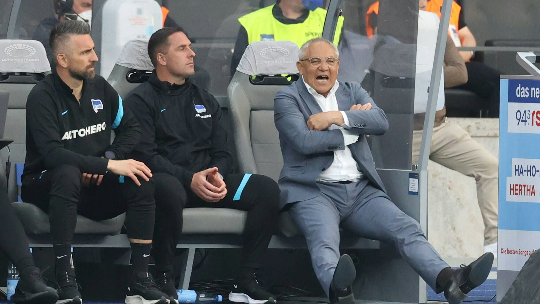 Hertha-Trainer Felix Magath (68) ärgerte sich am Sonnabend gegen Mainz (1:2) über die Leistung seiner Spieler und den vergebenen Matchball im Abstiegskampf.