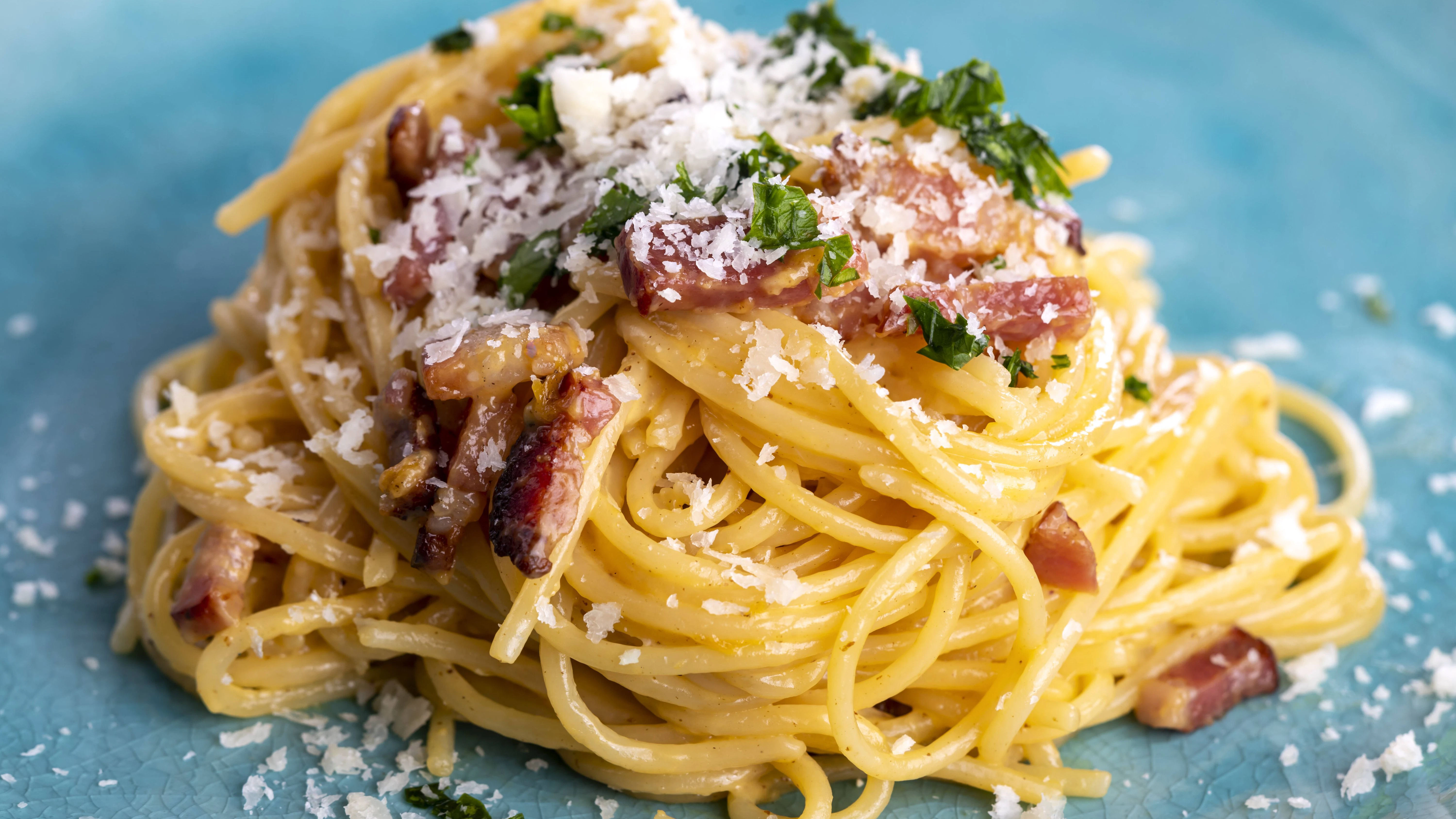 Spaghetti Carbonara braucht gute Zutaten. 