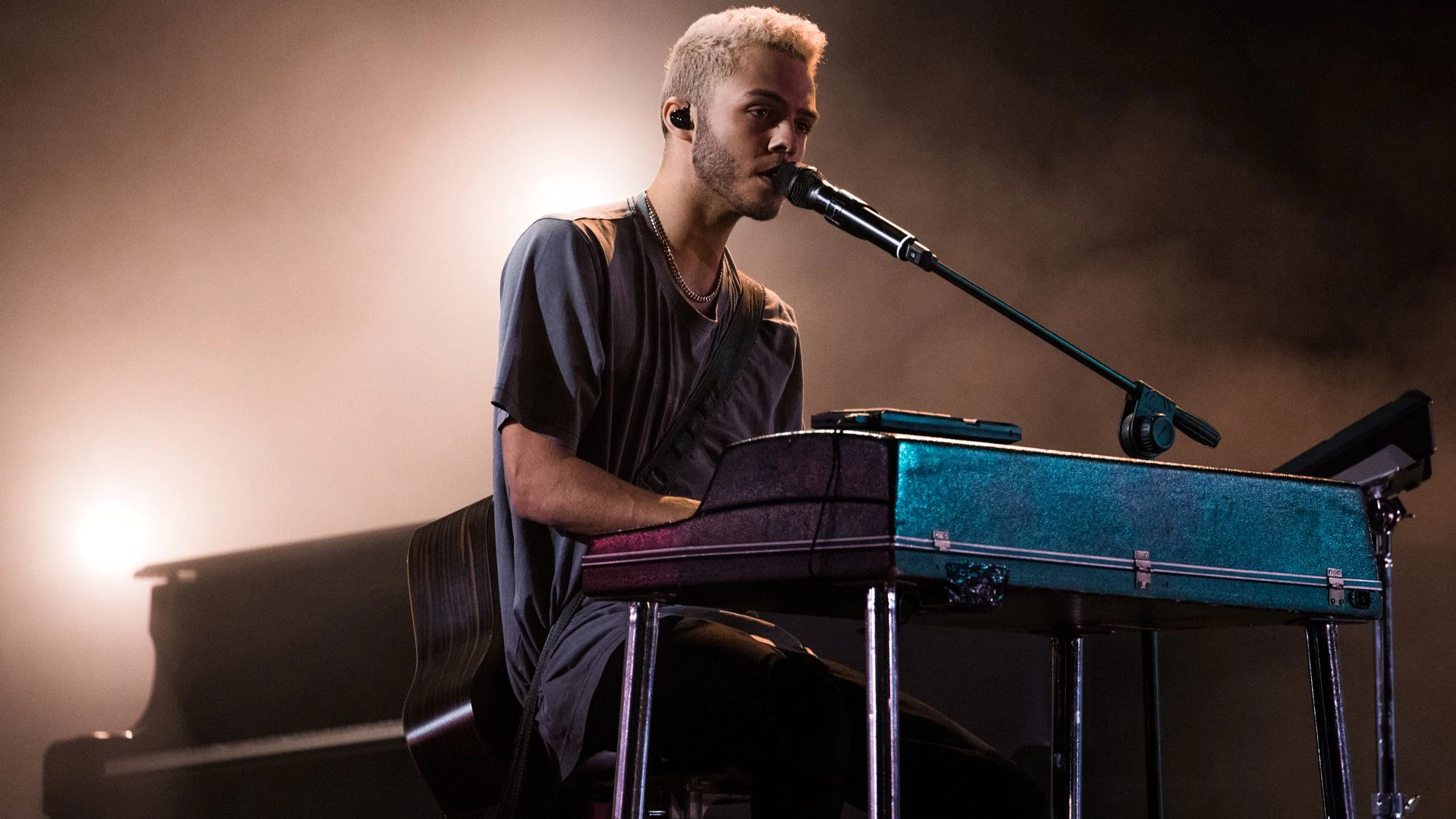 Sänger Malik Harris vertritt Deutschland mit dem Beitrag „Rockstars“. Hier bei einer Probe im Pala Alpitour in Turin