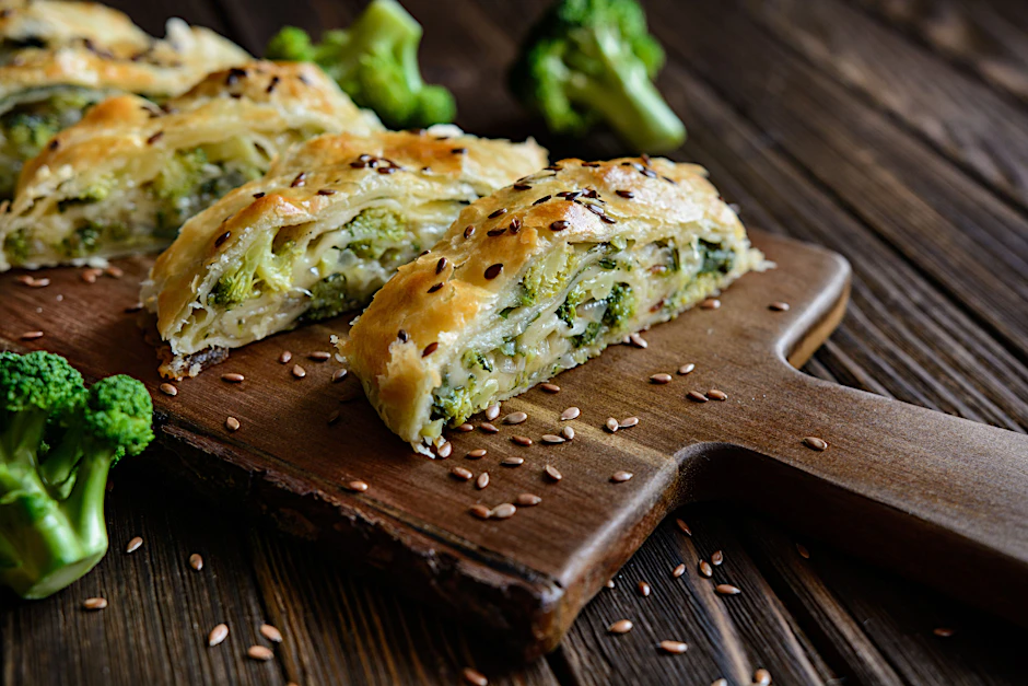 Leckerer Brokkoli-Strudel ist einfach zu machen.