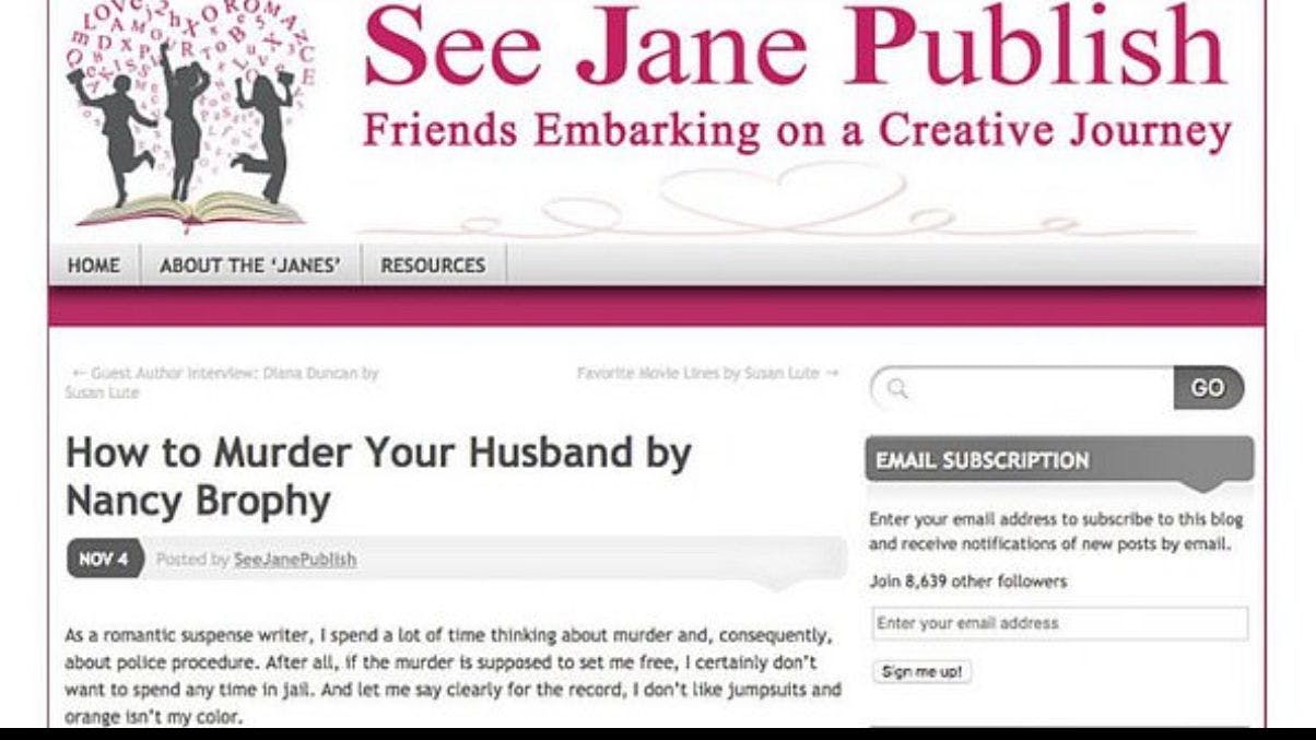 Nancy Crampton Brophy wurde als Mystery-Roman-Autorin unter anderem 2011 für eine Kolumne mit dem Titel „Wie man seinen Ehemann umbringt“ bekannt.