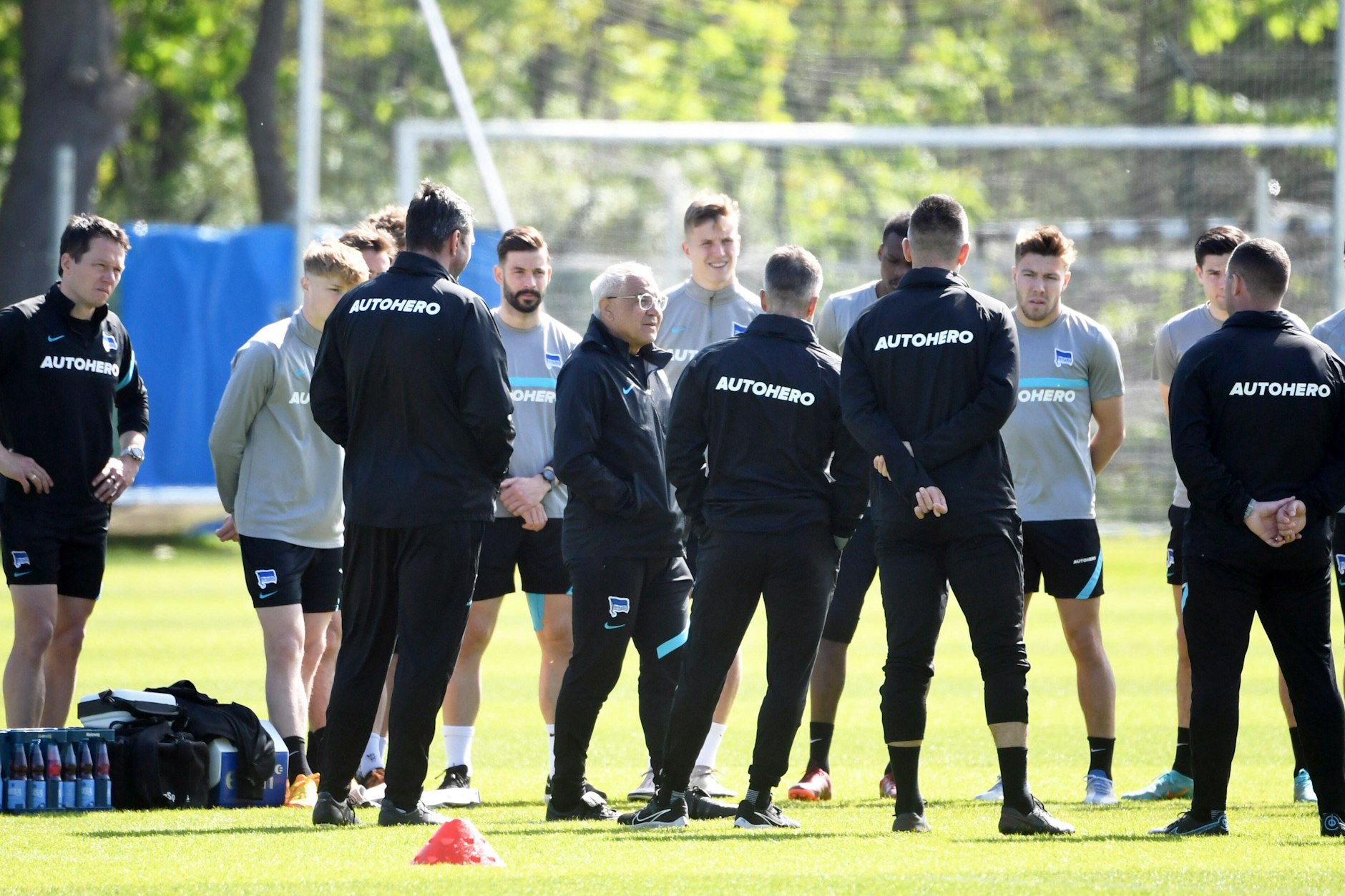Vorbereitung auf Dortmund statt freie Tage: Hertha-Trainer Felix Magath ließ seine Spieler am Sonntag nach der Mainz-Pleite trainieren.