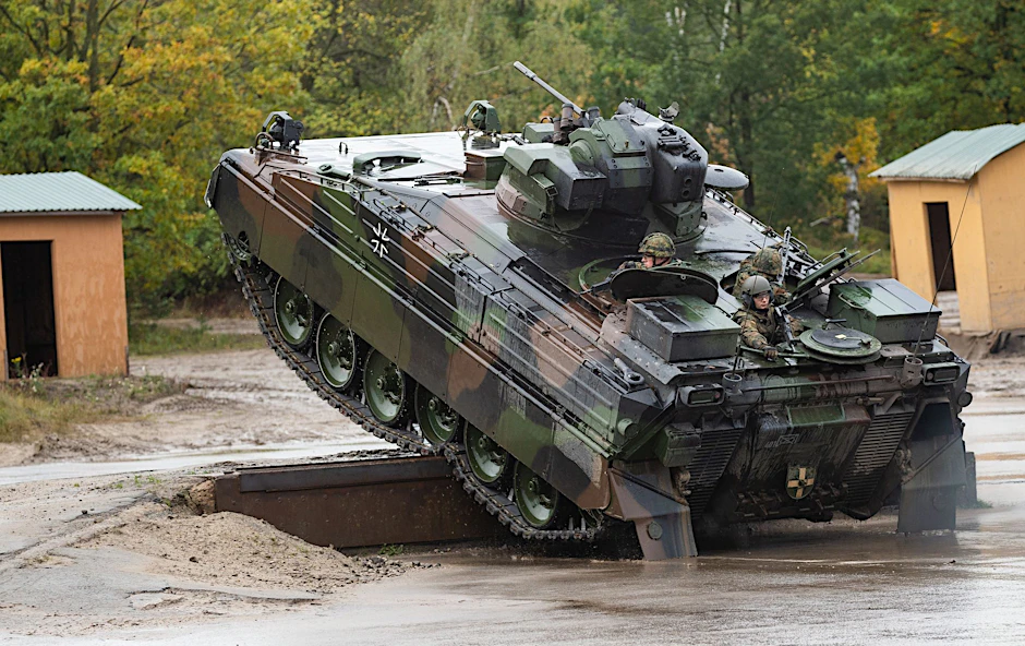 Ein Schützenpanzer der Bundeswehr vom Typ Marder.