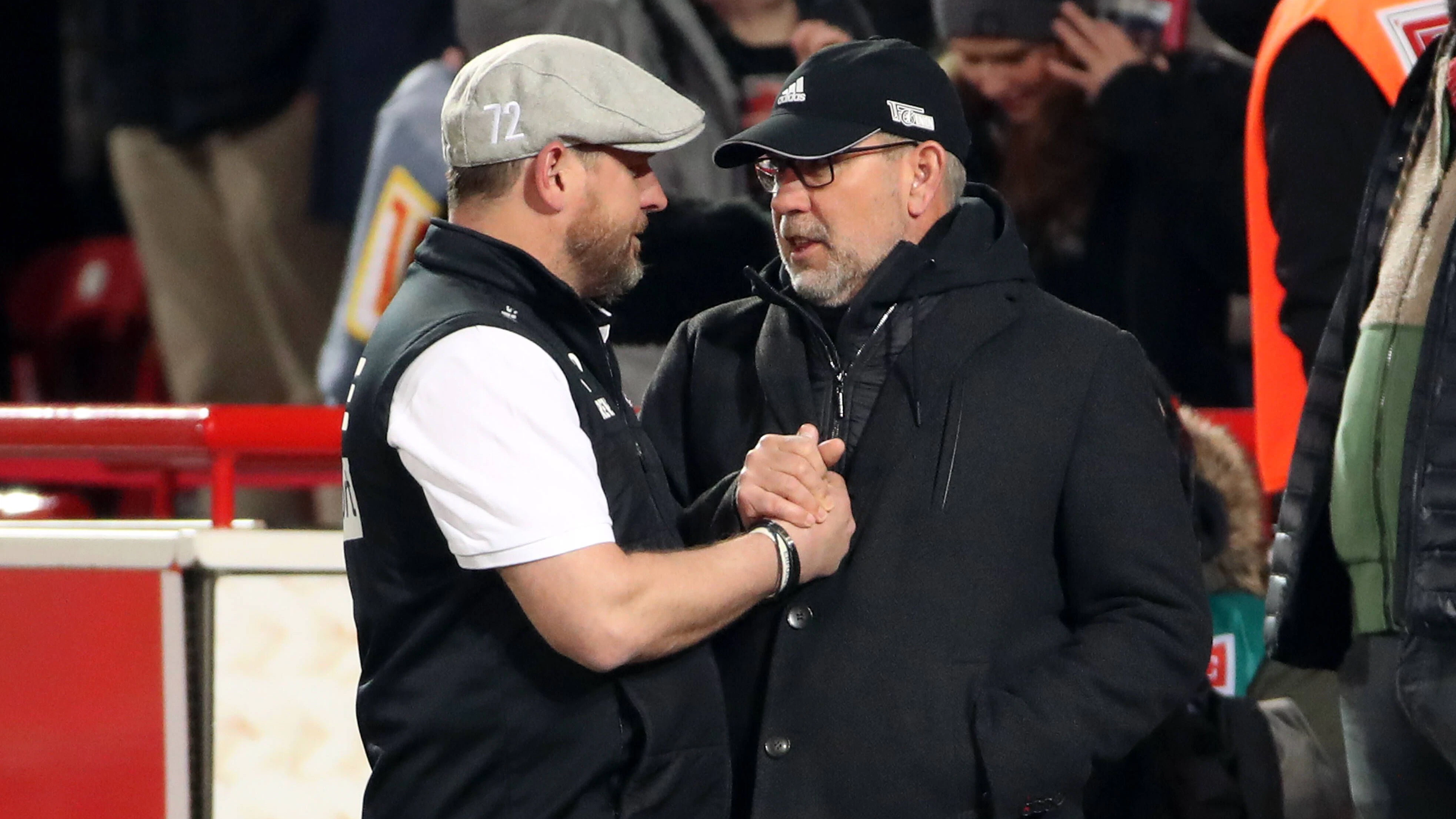 Steffen Baumgart und Urs Fischer, Cheftrainer des 1. FC Union, verstehen sich privat bestens.