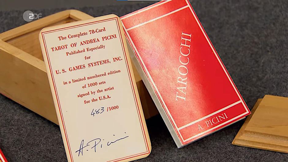Die signierten Karten sind das 483 Deck der Sammlung, die von Picini erstellt wurden