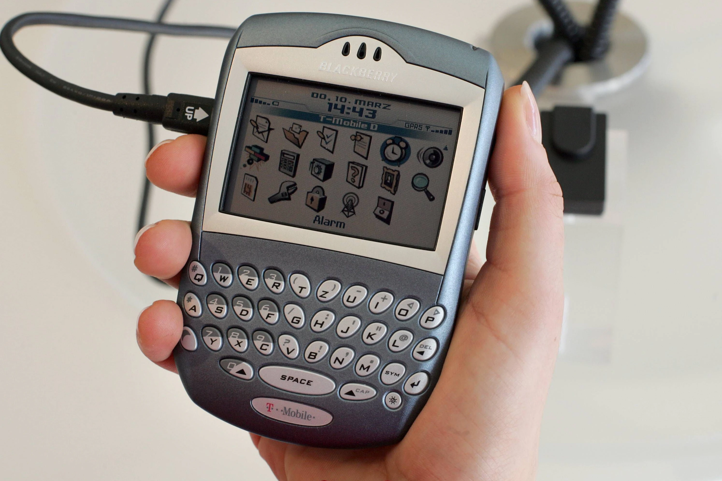 Ein Blackberry – schon eine der späteren, moderneren Generationen, wohlgemerkt.