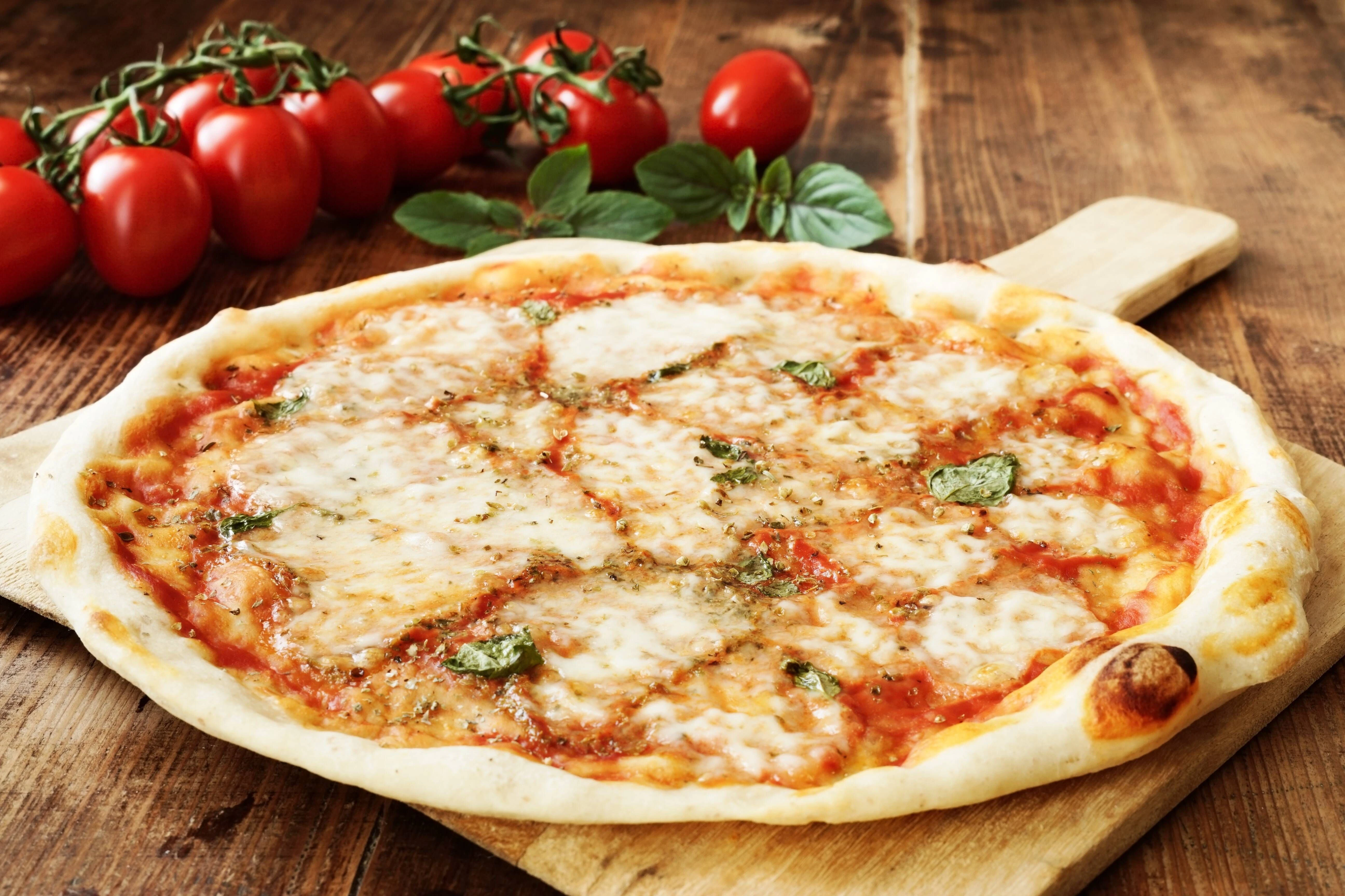 Die Pizza Margherita ist der Klassiker.  