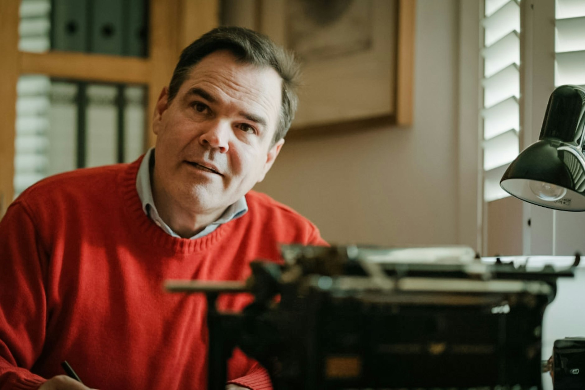 Der Schriftsteller Uwe Tellkamp in einer Szene der Dokumentation „Der Fall Tellkamp. Streit um die Meinungsfreiheit“.