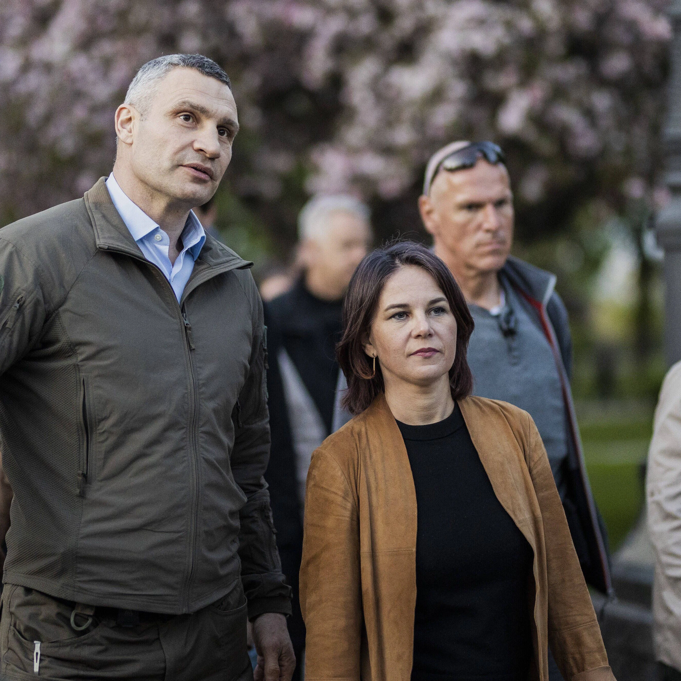 Am Dienstag besuchte die deutsche Außenministerin Annalena Baerbock den Bürgermeister von Kiew, Vitali Klitschko.