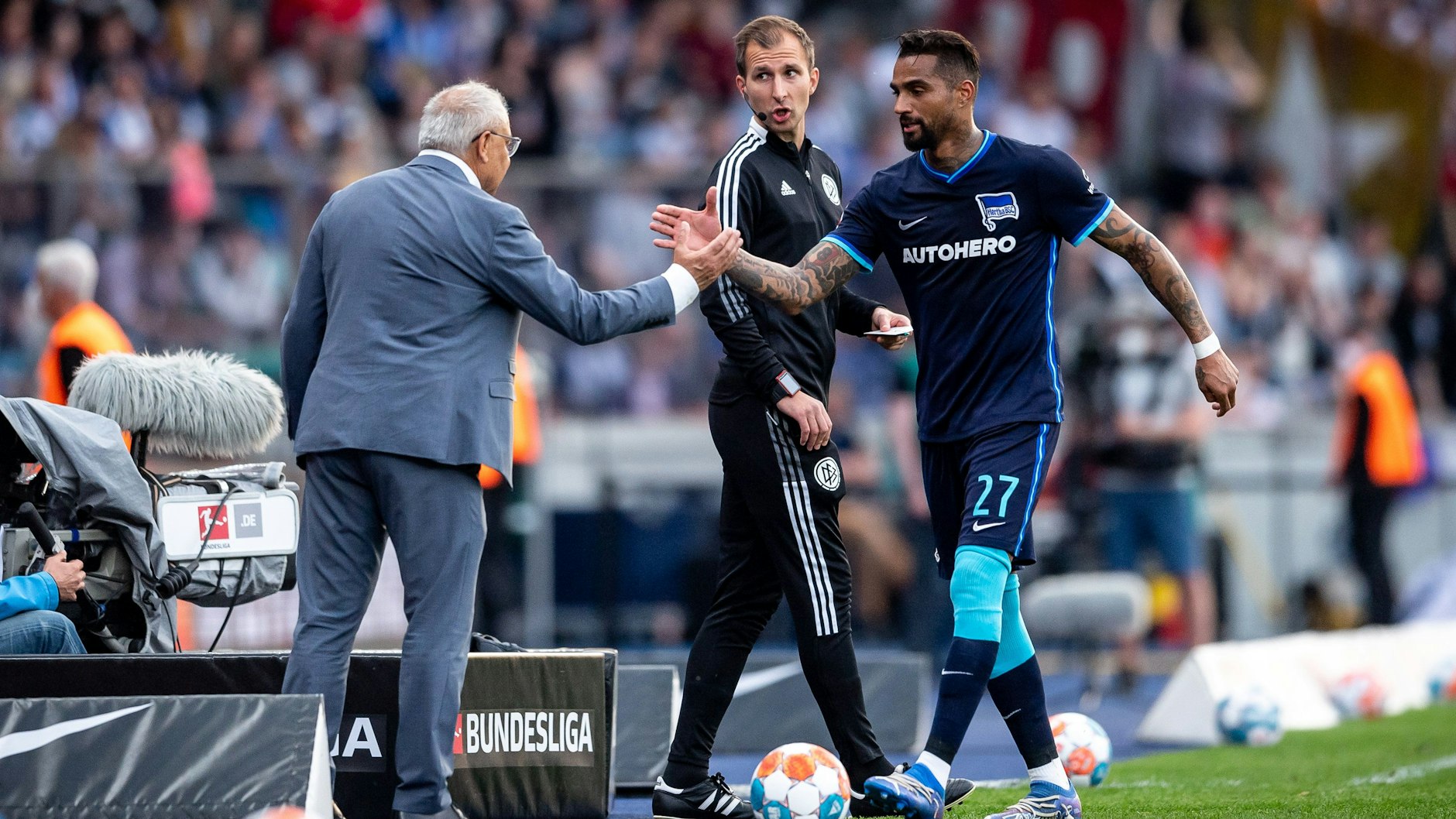 Prince Boateng war für Trainer Felix Magath der Schlüssel, um aus der Hertha-Mannschaft im Abstiegskampf eine Einheit zu formen.