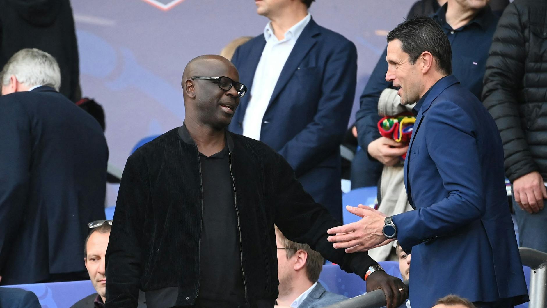 Ex-Fußball-Profi Lilian Thuram (li.)