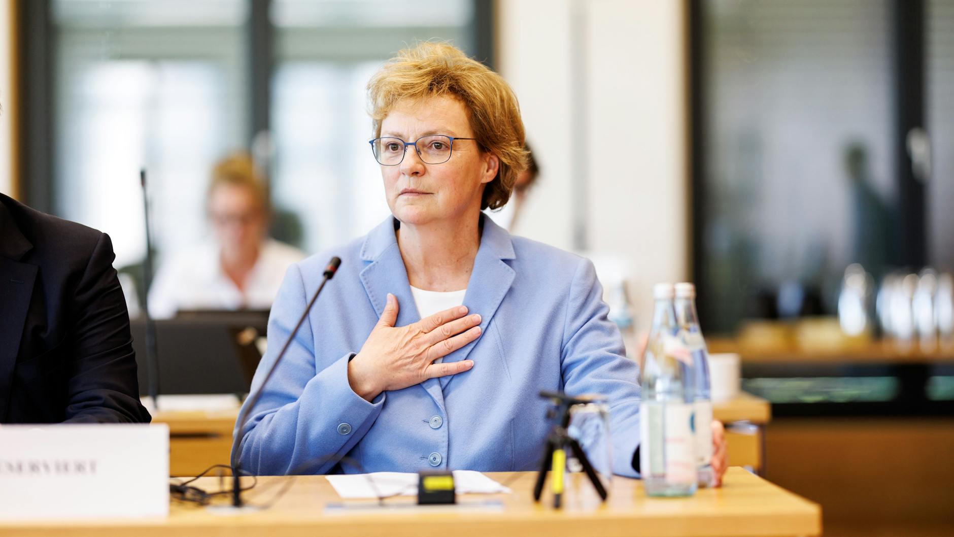 Monika Hohlmeier zu Beginn dieser Woche in einer Sitzung des Maskenausschusses im bayerischen Landtag
