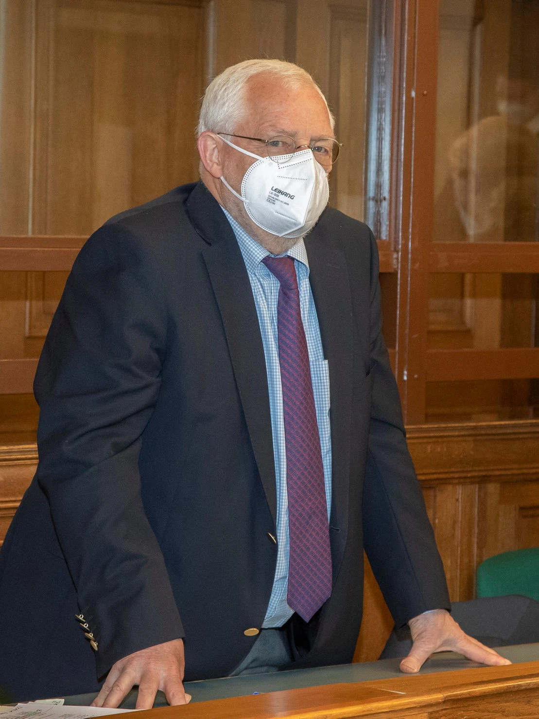 Der angeklagte Mediziner, Prof. Dr. Klaus V. (75)