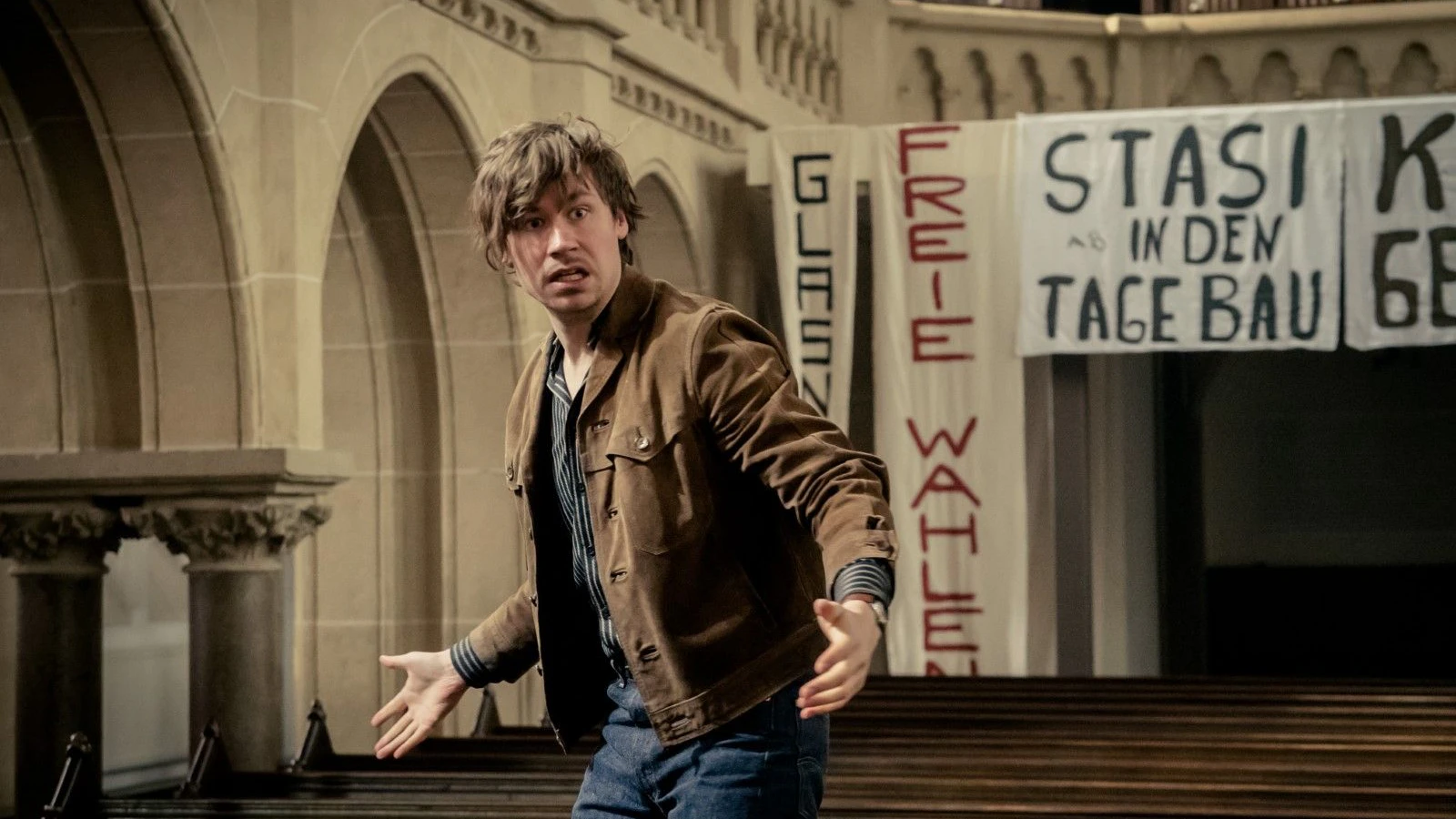 David Kross
              spielt in „Leander Haußmanns Stasikomödie“ die Hauptrolle.