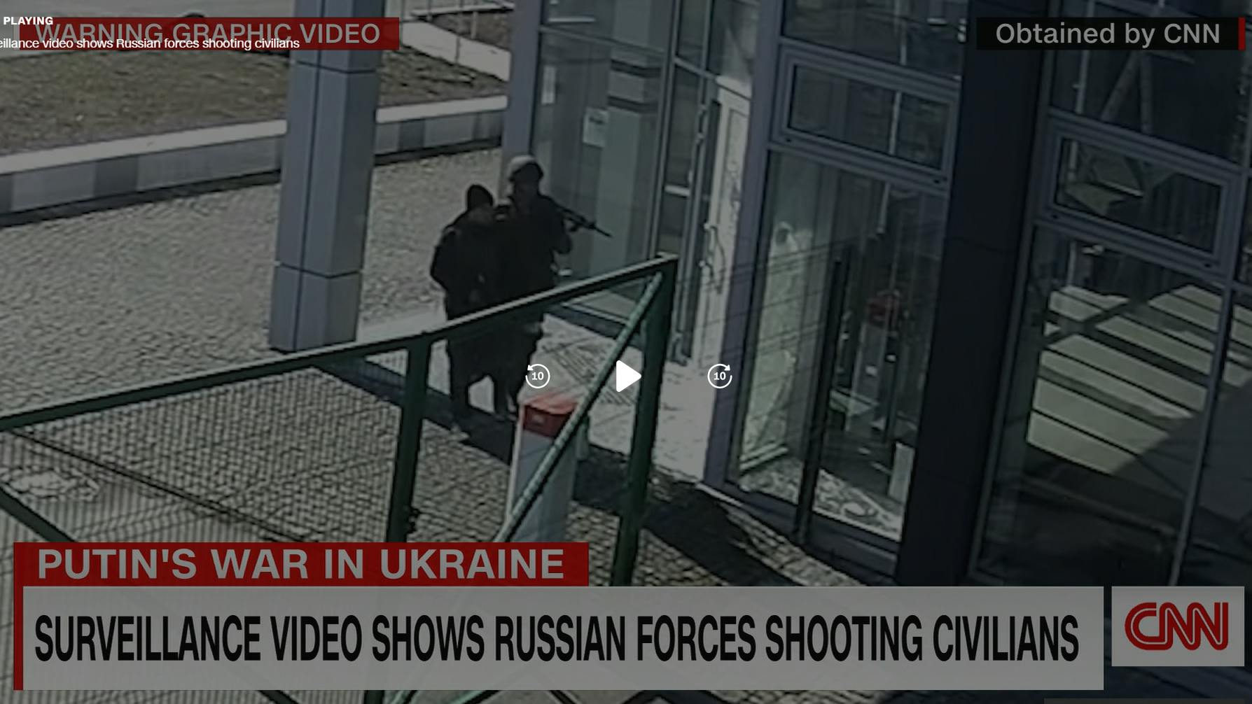 Die Aufnahmen der Tötung sollen von der Überwachungskamera eines Autohauses stammen.