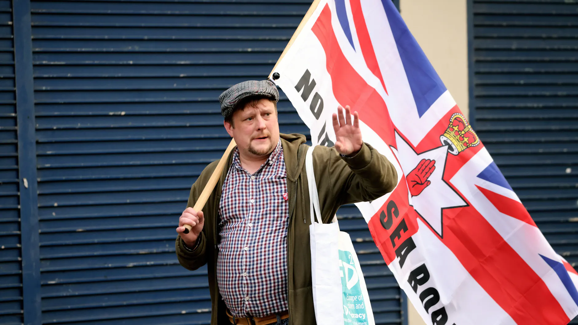 Auslaufmodell Großbritannien? In Belfast demonstrieren Unionisten gegen das Nordirland-Protokoll und für den Verbleib in Großbritannien.