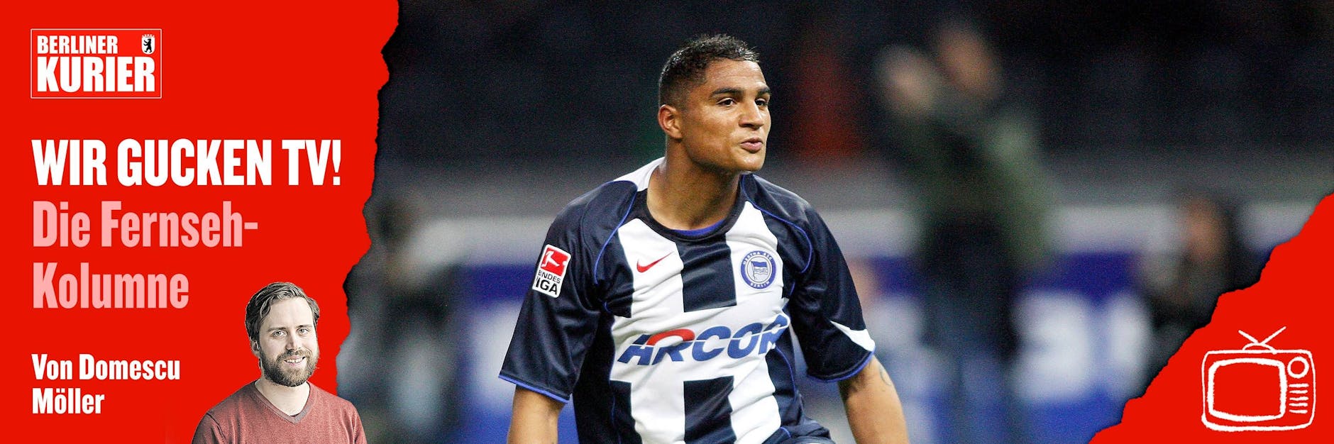 Der junge Kevin-Prince Boateng 2006 im Trikot von Hertha BSC.
