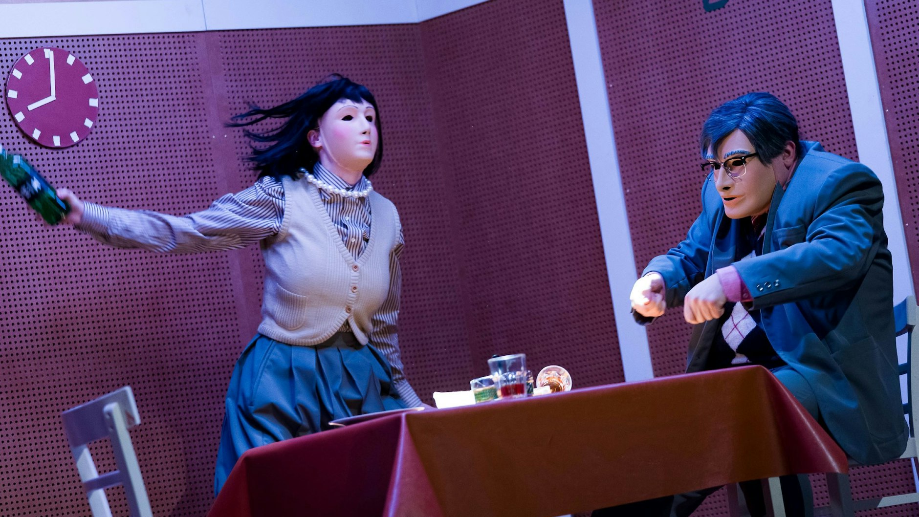 Friederike Mayröcker und Ernst Jandl beim Abendessen