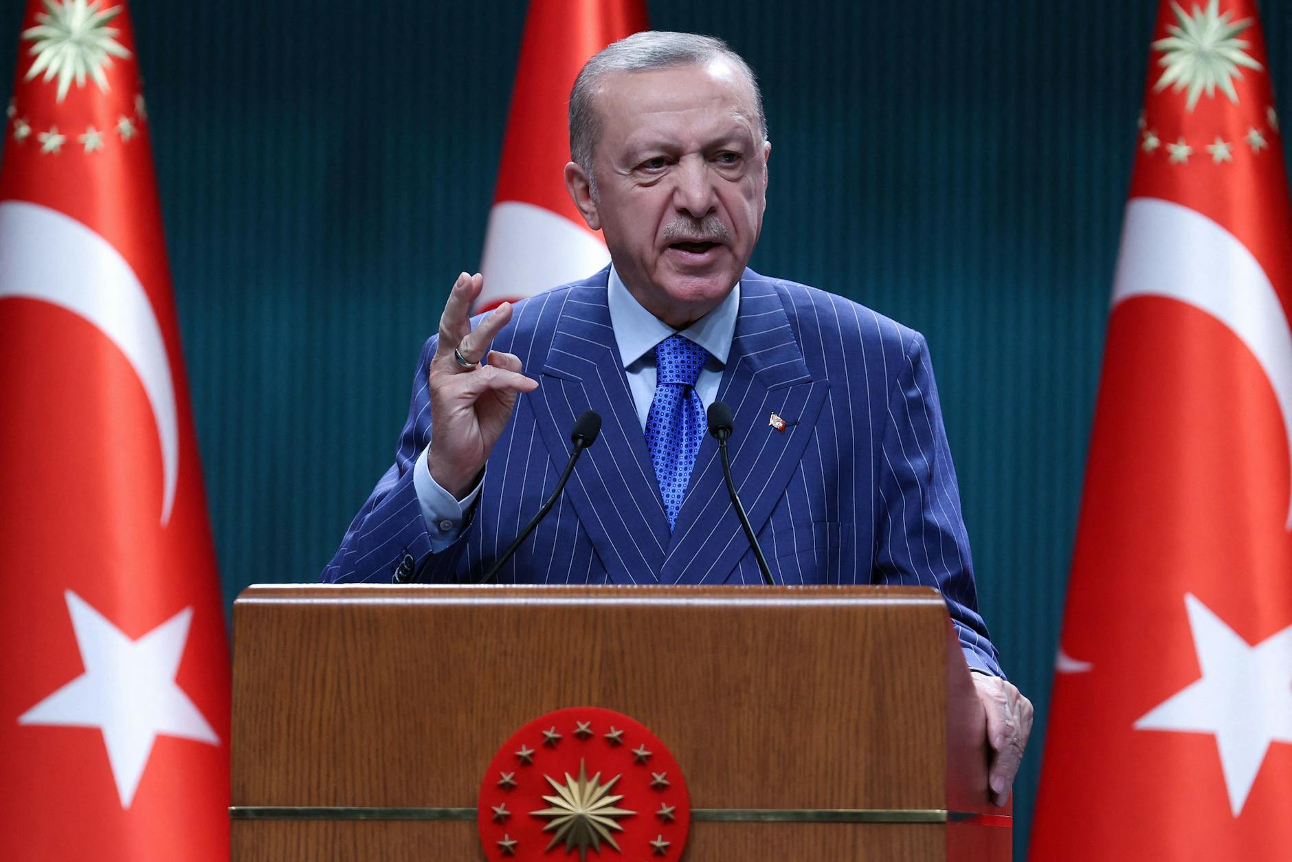 Der türkische Präsident Recep Tayyip Erdogan lehnt die Nato-Erweiterung ab.