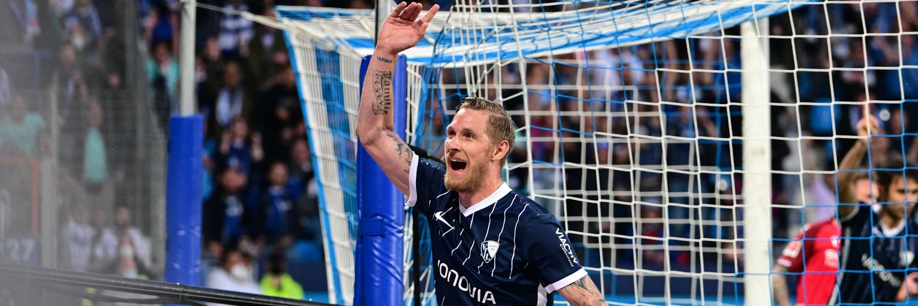 Ex-Unioner Sebastian Polter feierte mit dem VfL Bochum den Klassenerhalt – und will nun am Sonnabend die Europa-Party des 1. FC Union crashen.