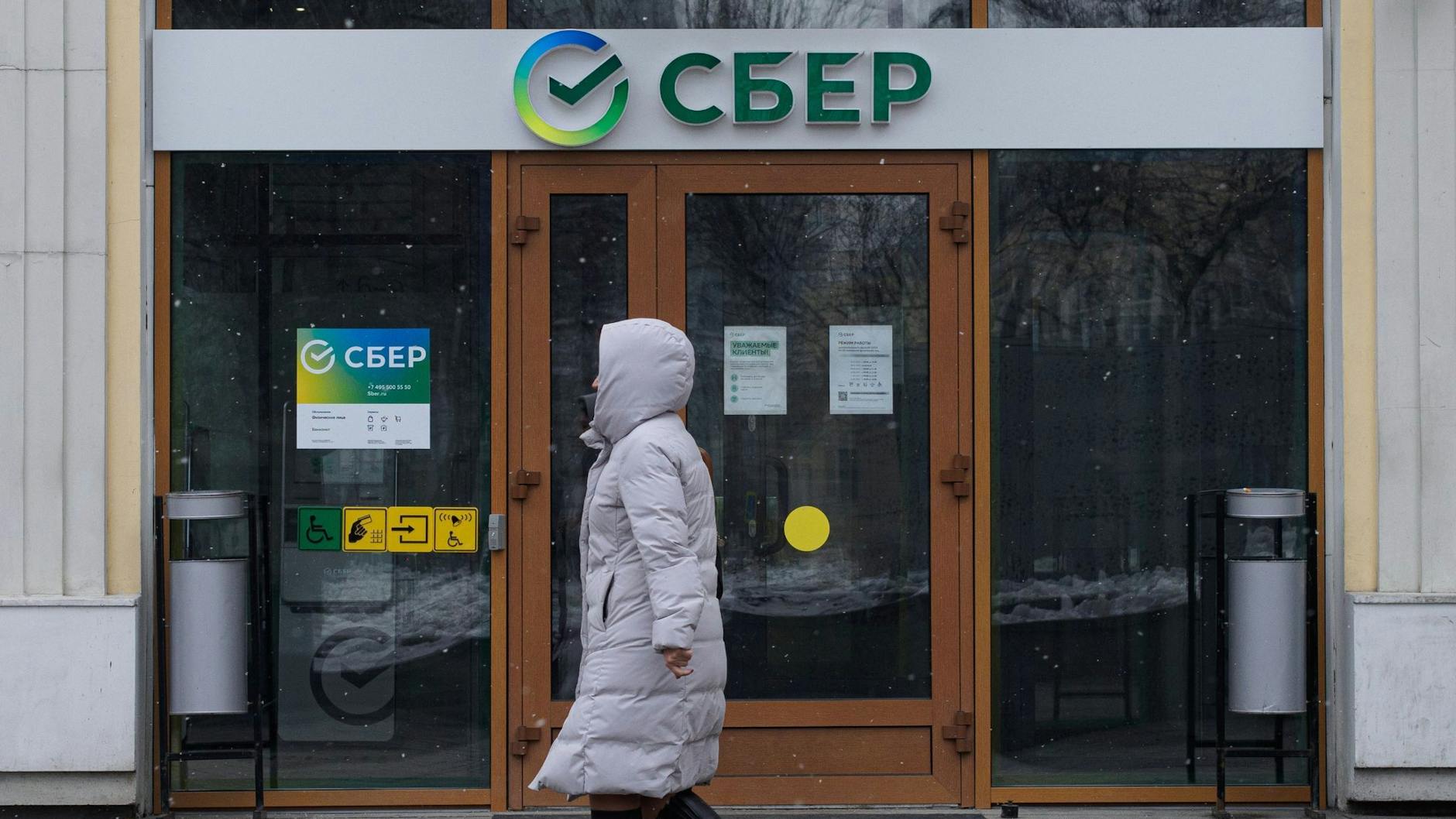 Alle Filialen der russischen Sberbank in der Ukraine werden verstaatlicht.