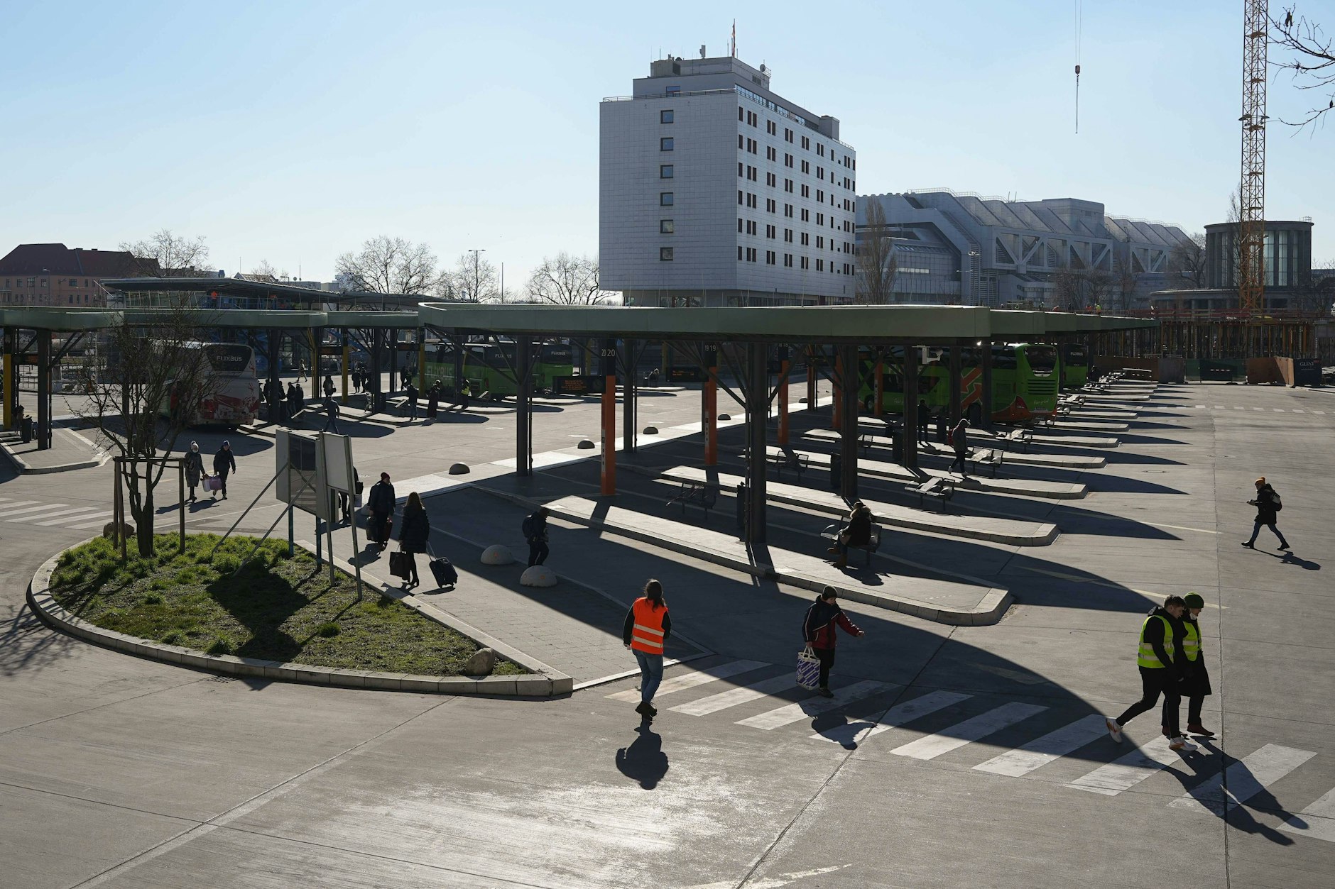 Der Zentrale Omnibusbahnhof (ZOB) am Berliner Funkturm