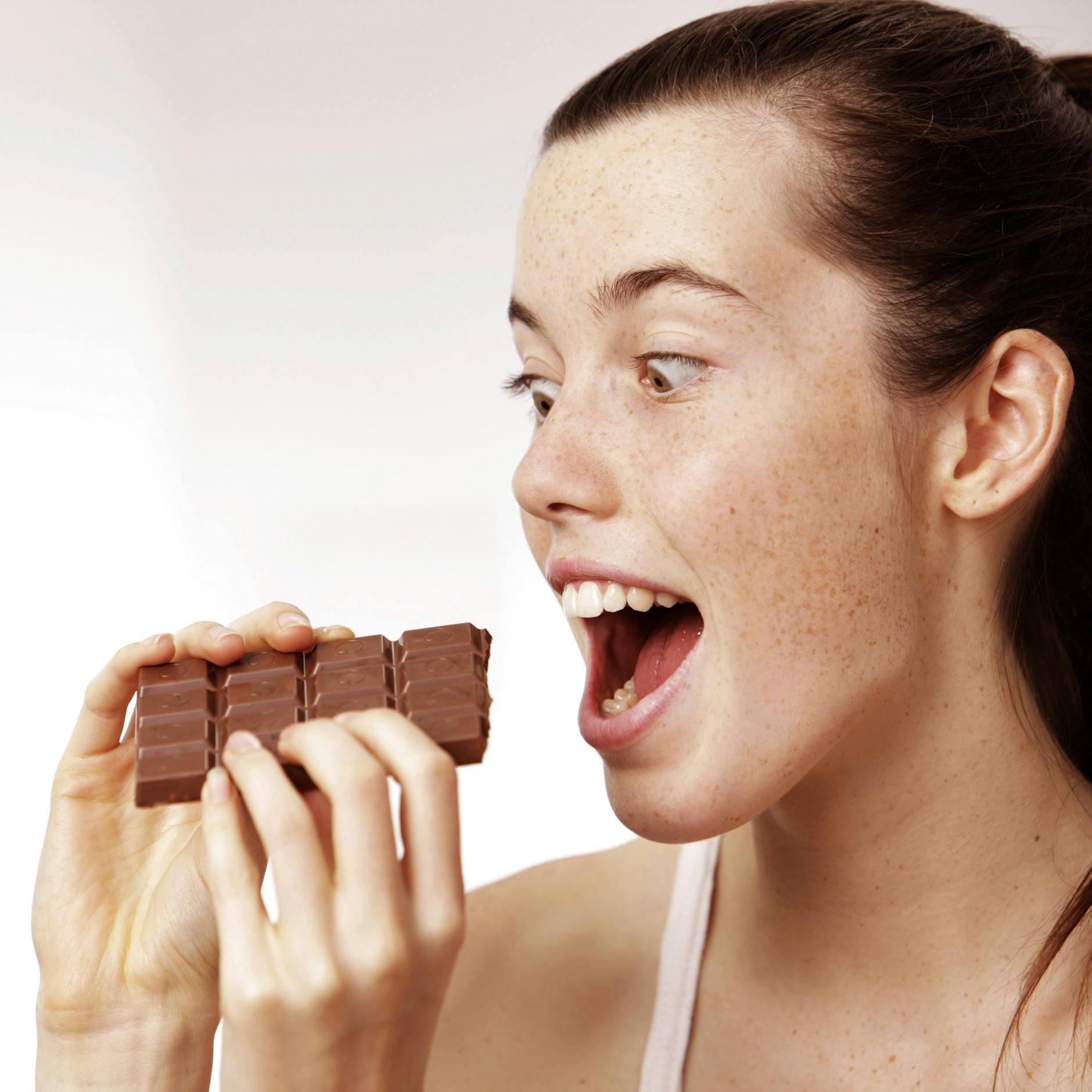 Schokolade ist keine gute Idee bei Heißhunger.