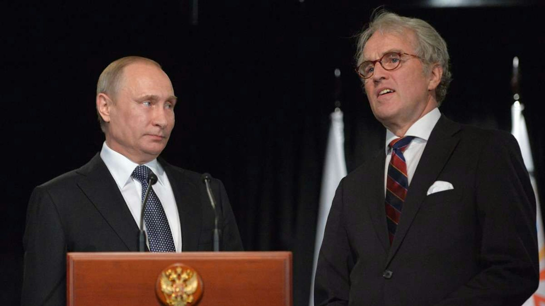 Rüdiger von Fritsch (r.) war Deutschlands Botschafter in Moskau von 2014 bis 2019.