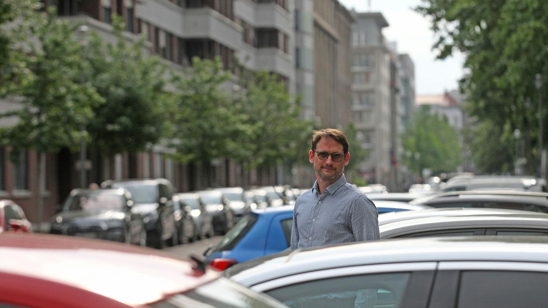 Hendrik Blaukat von der „Interessengemeinschaft Leipziger Straße“