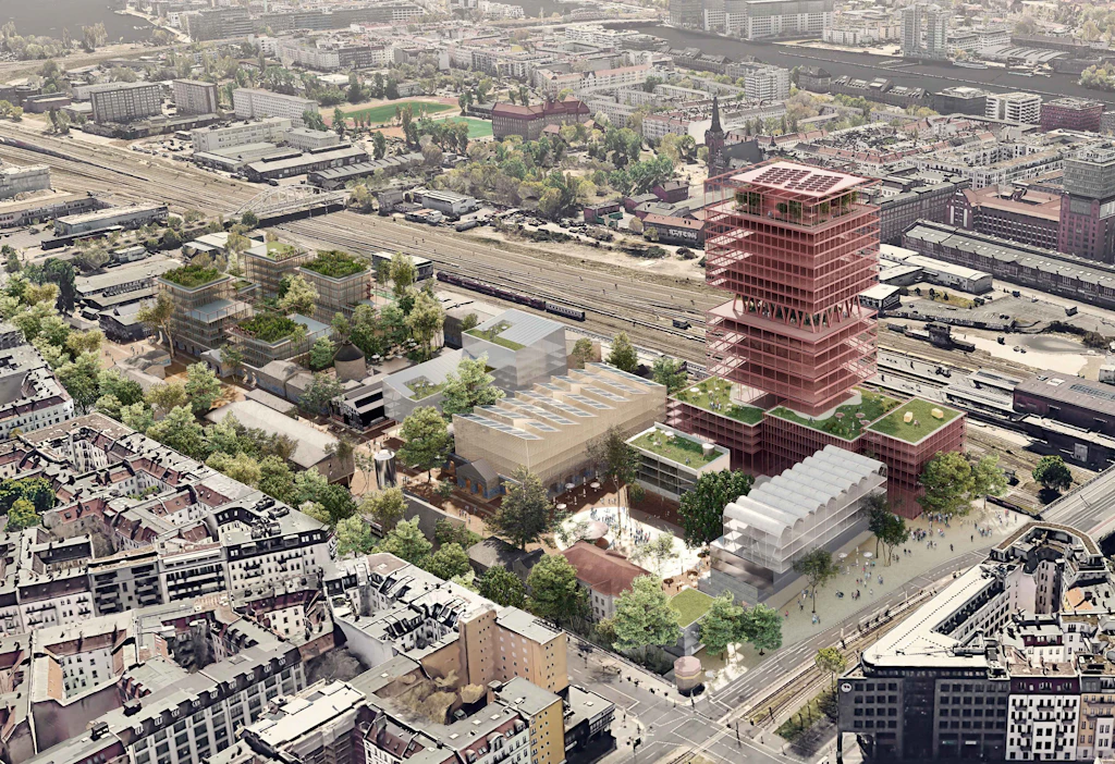 Ein rund 100 Meter hohes Hochhaus für das RAW-Gelände
