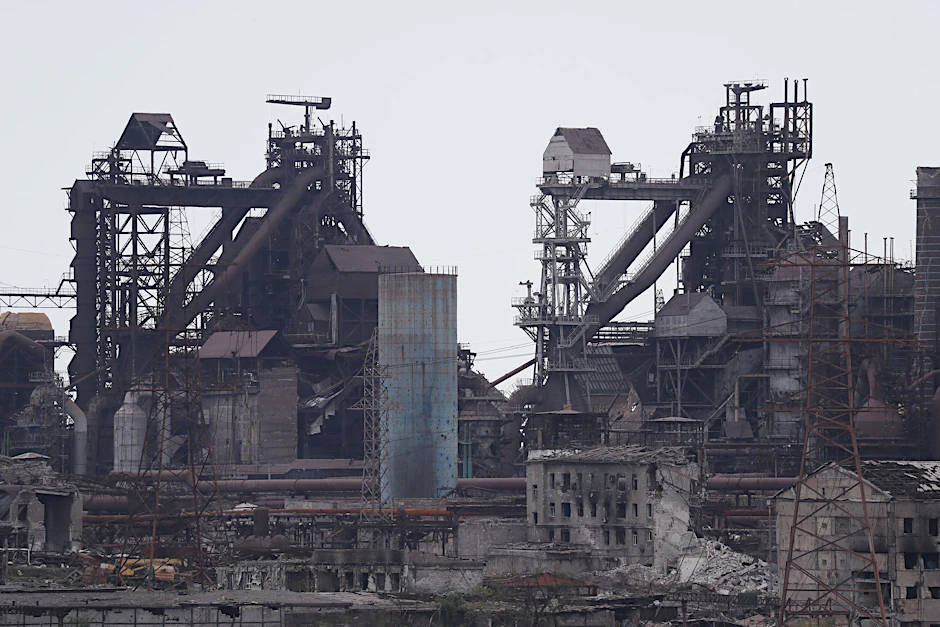 Das Asow-Stahlwerk in Mariupol ist seit Wochen schwer umkämpft.