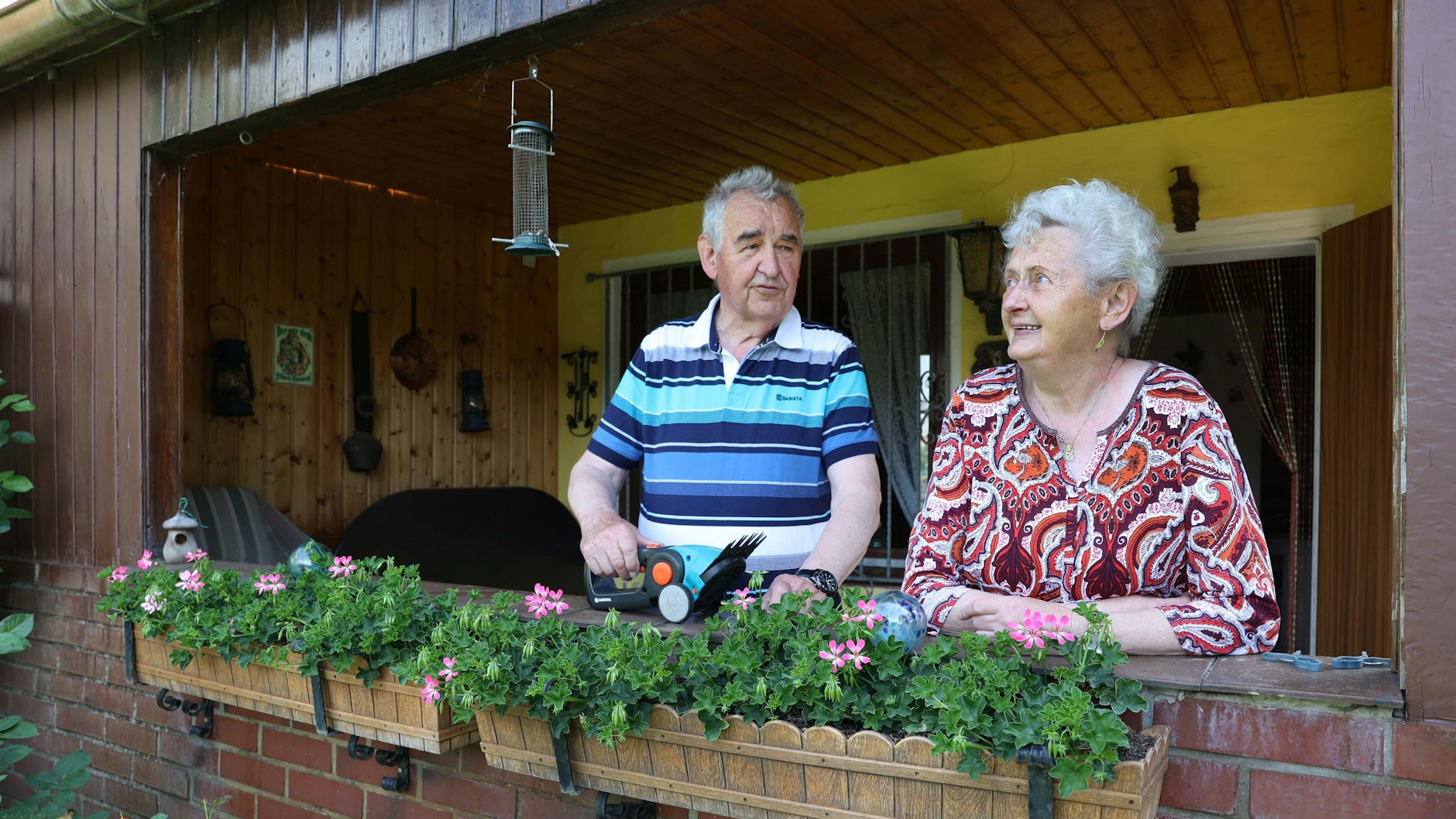 Luzie und Heinz Endrusch sind seit Jahrzehnten hier und haben es sich gemütlich gemacht. „Wir genießen jeden Tag“ sagen sie.