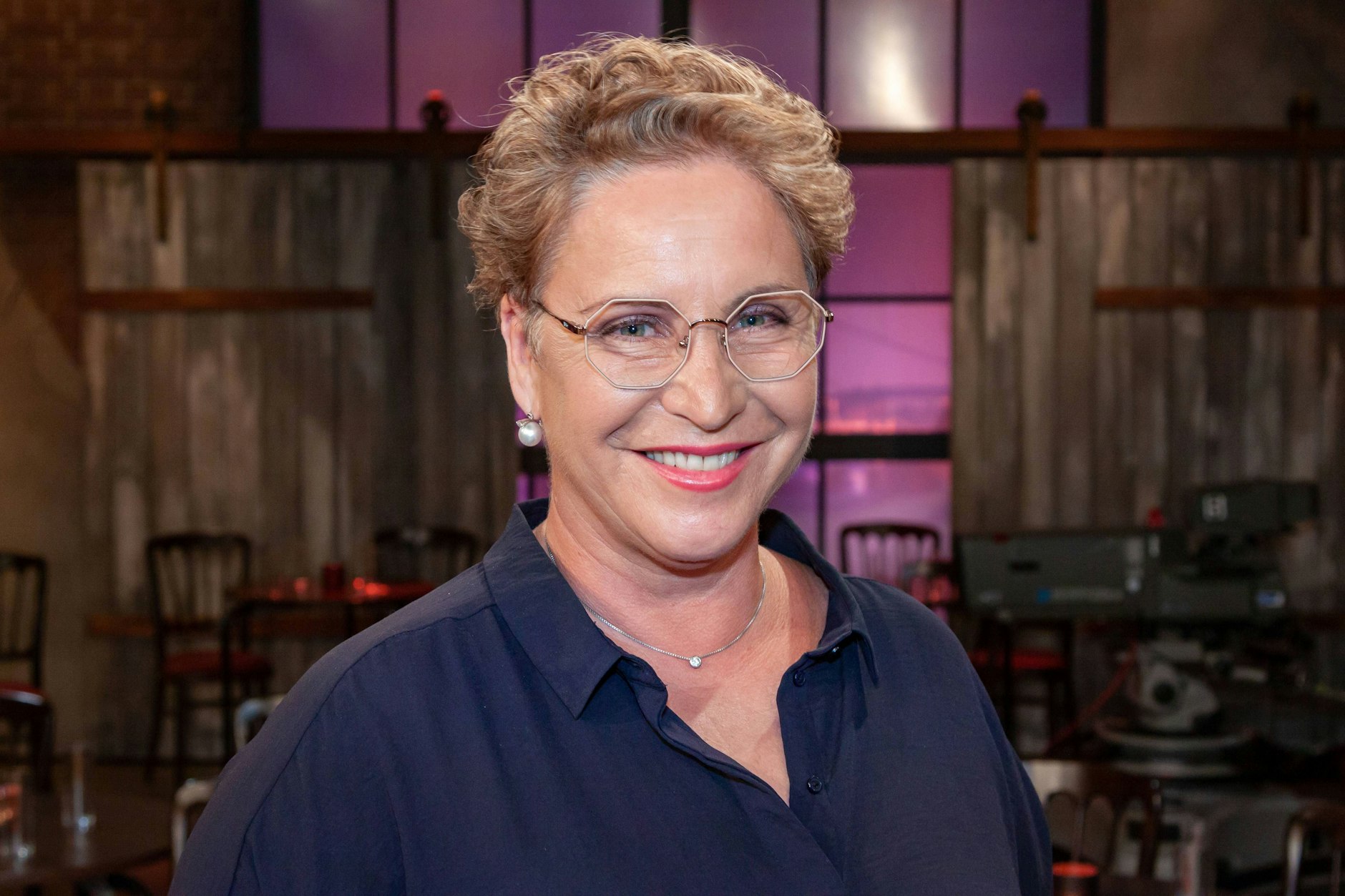 Schauspielerin Katerina Jacob vor der Chemotherapie.