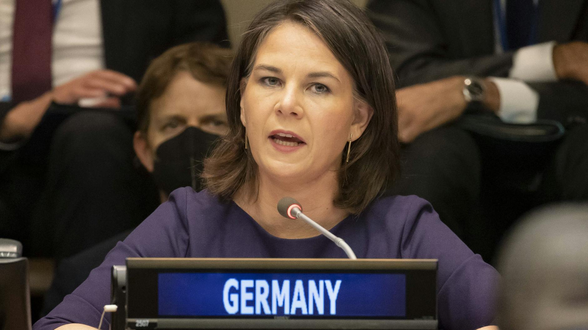 Annalena Baerbock beim Außenministertreffen der Vereinten Nationen