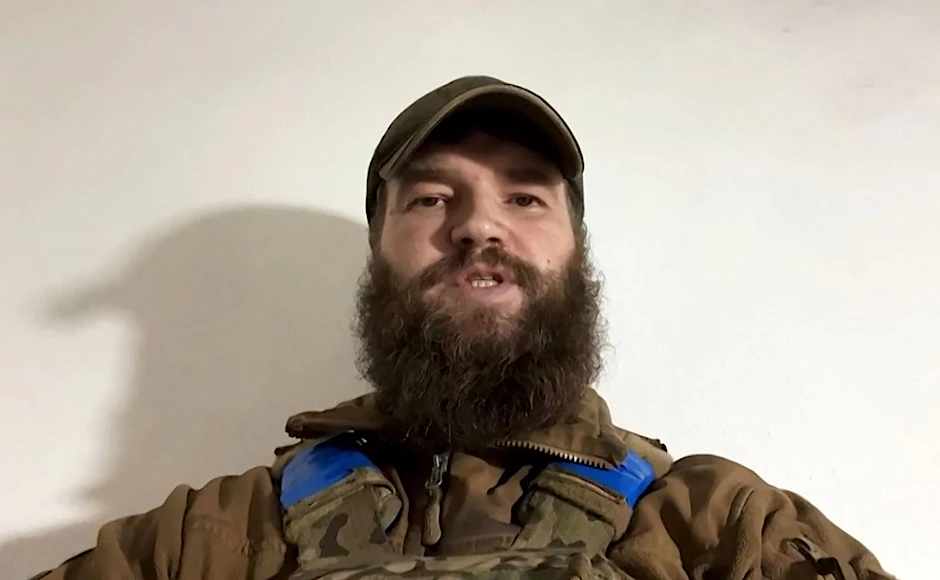 Dieser Screenshot zeigt Kommandeur Swjatoslaw Palamar in einem älteren Video, welches am 5. Mai auf dem Asow-Telegram-Kanal veröffentlicht wurde.
