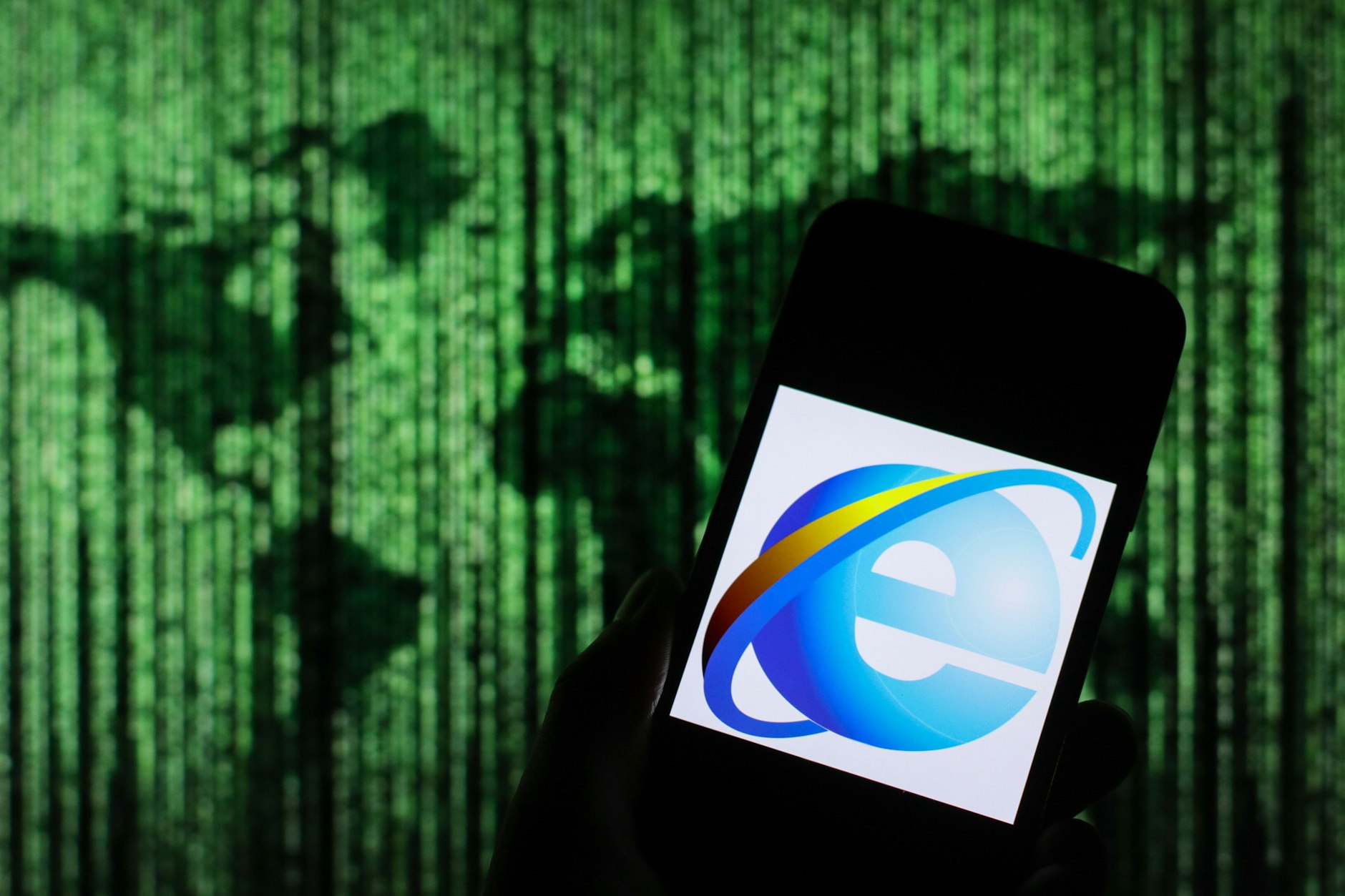 Das Logo des Microsoft Internet Explorer: Der einstmals führende Browser wird ab Juni 2022 nicht mehr unterstützt.