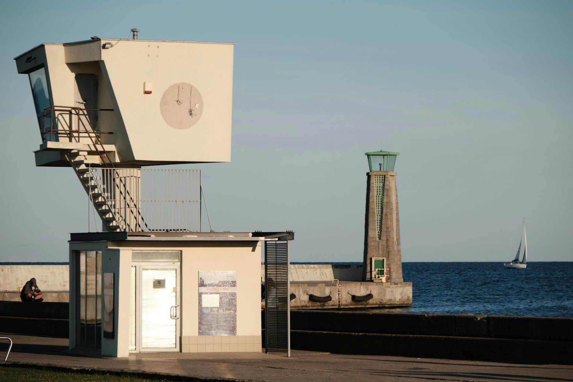Ein kleiner Leuchtturm in Gdynia