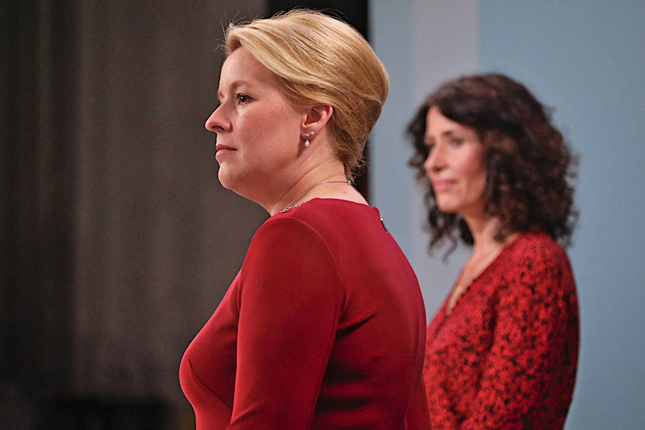Müssen sie noch mal gegeneinander antreten? Franziska Giffey (SPD) und Bettina Jarasch (Grüne)