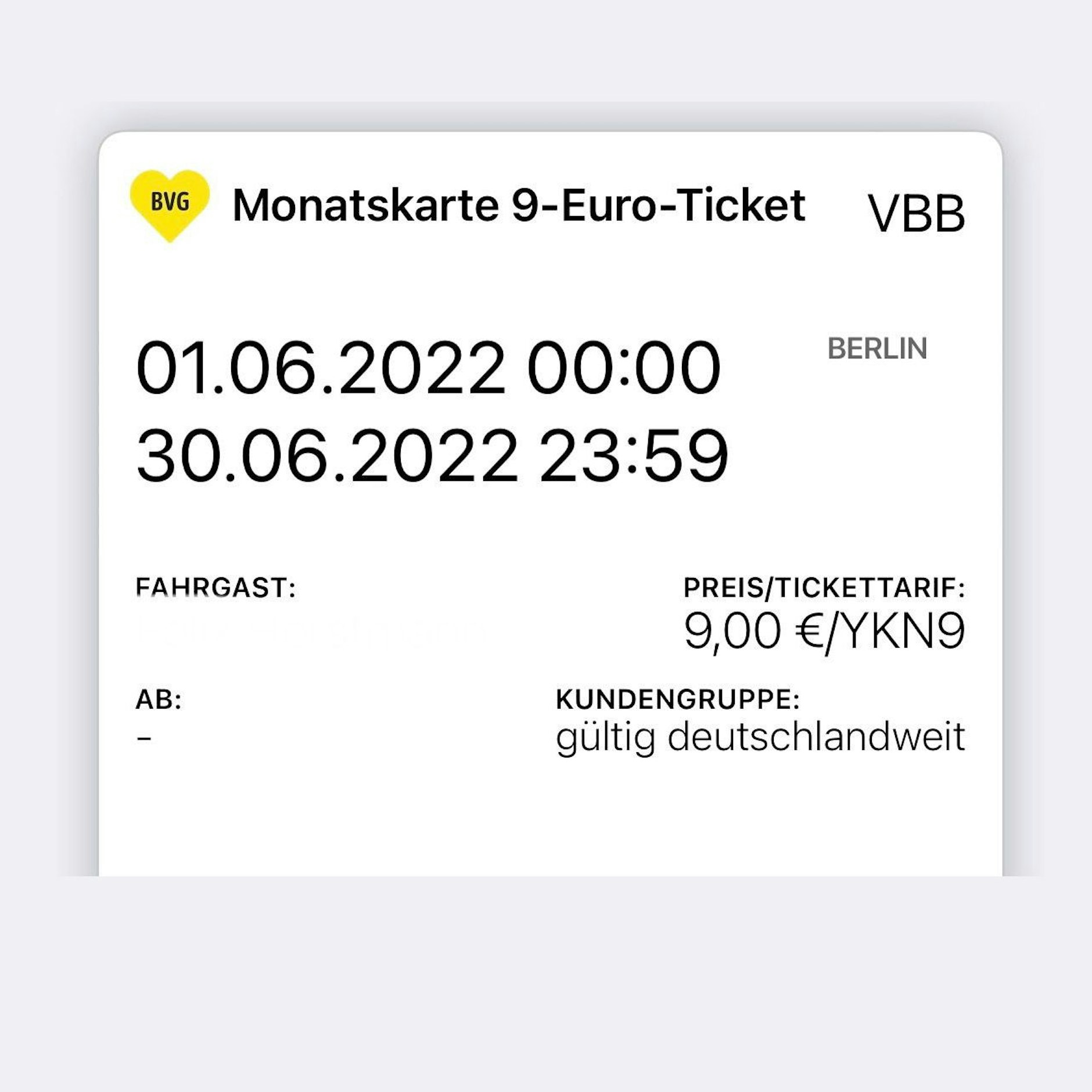 Das 9-Euro-Ticket