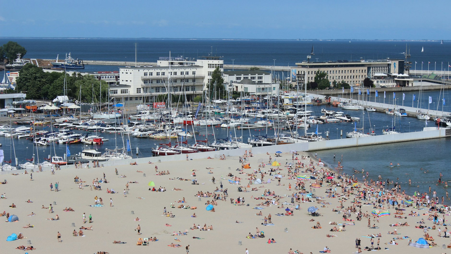 Der Strand in Gdynia